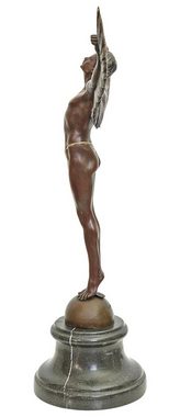 Aubaho Skulptur Bronzeskulptur Ikarus im Antik-Stil Bronze Figur Statue - 40,8cm