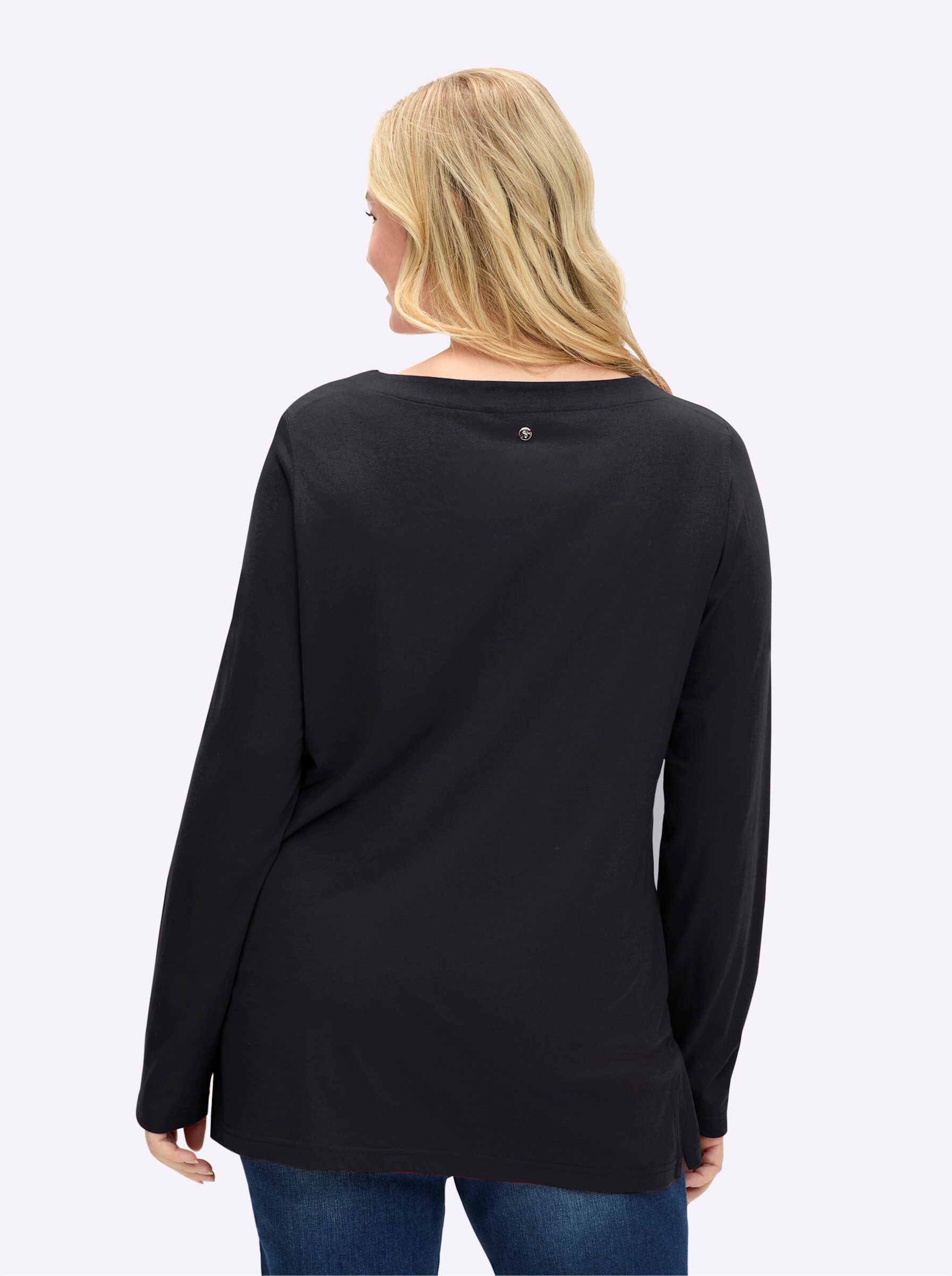 Sheego T-Shirt Langarmshirt . günstig online kaufen