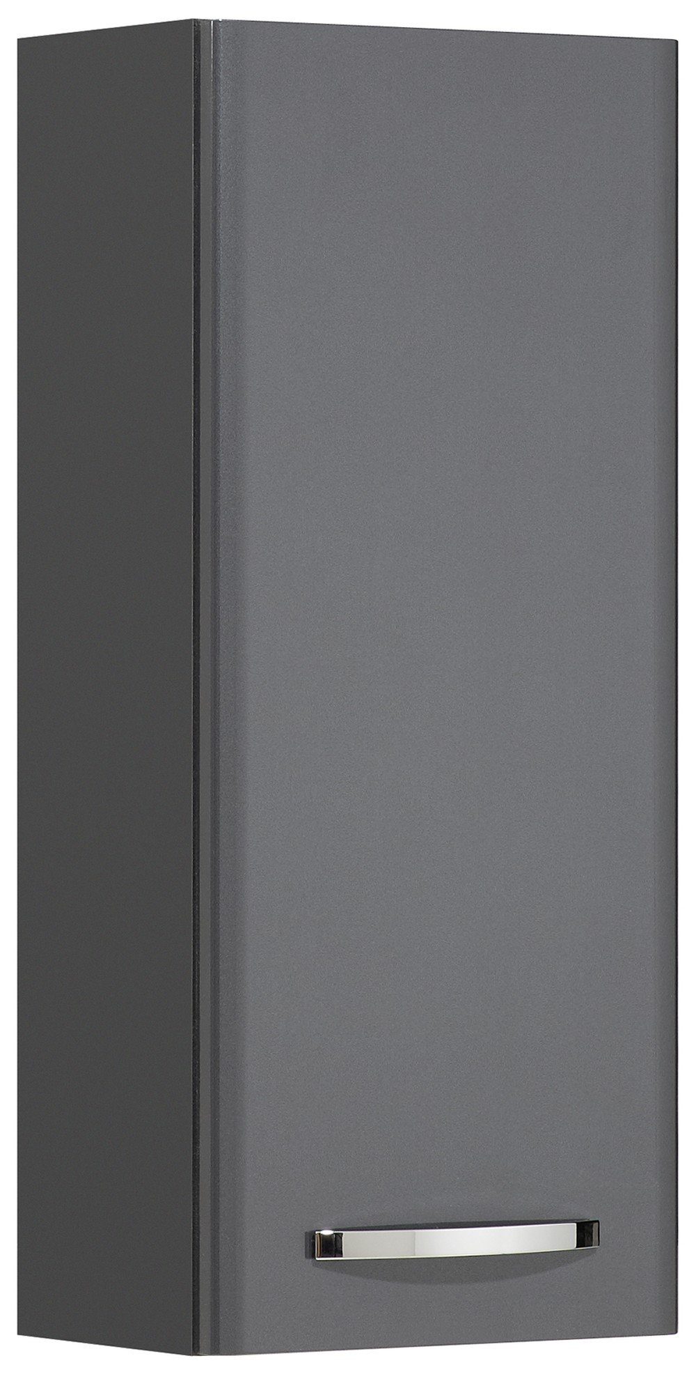 PELIPAL Hängeschrank in Anthrazit Hochglanz mit einer Tür und 2 Einlegeböden (BxHxT: 30x70x20 cm)