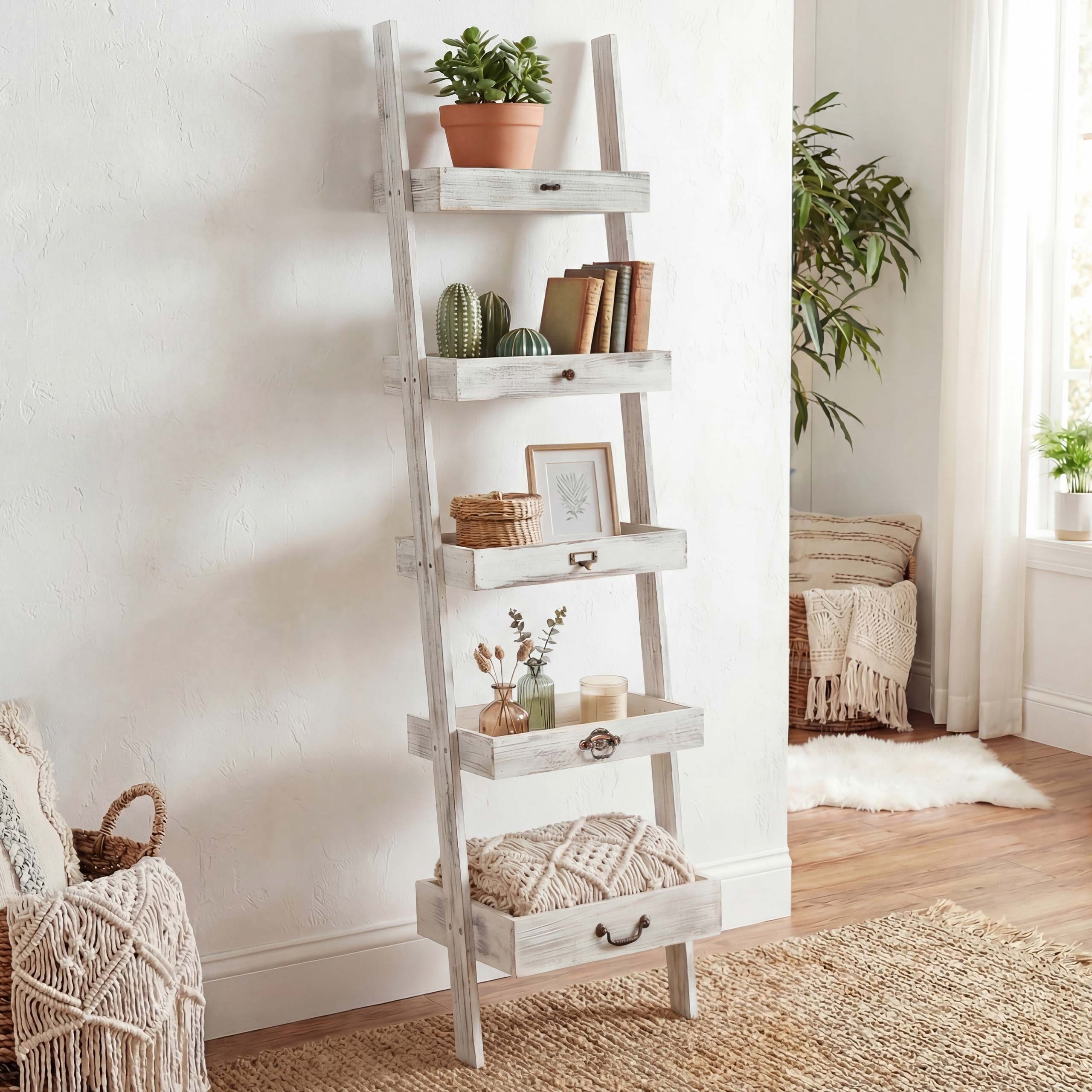 MCW Standregal T69, Hochwertige Verarbeitung, Stabil, 5 Ablagen in Schubladenoptik