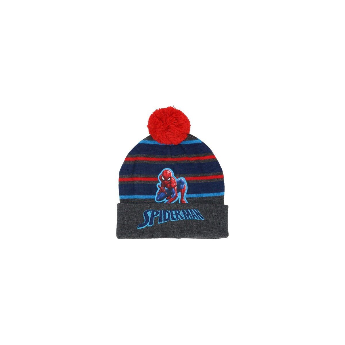 Spiderman Bommelmütze Spiderman Mütze Kinder Bommel Marvel Winter