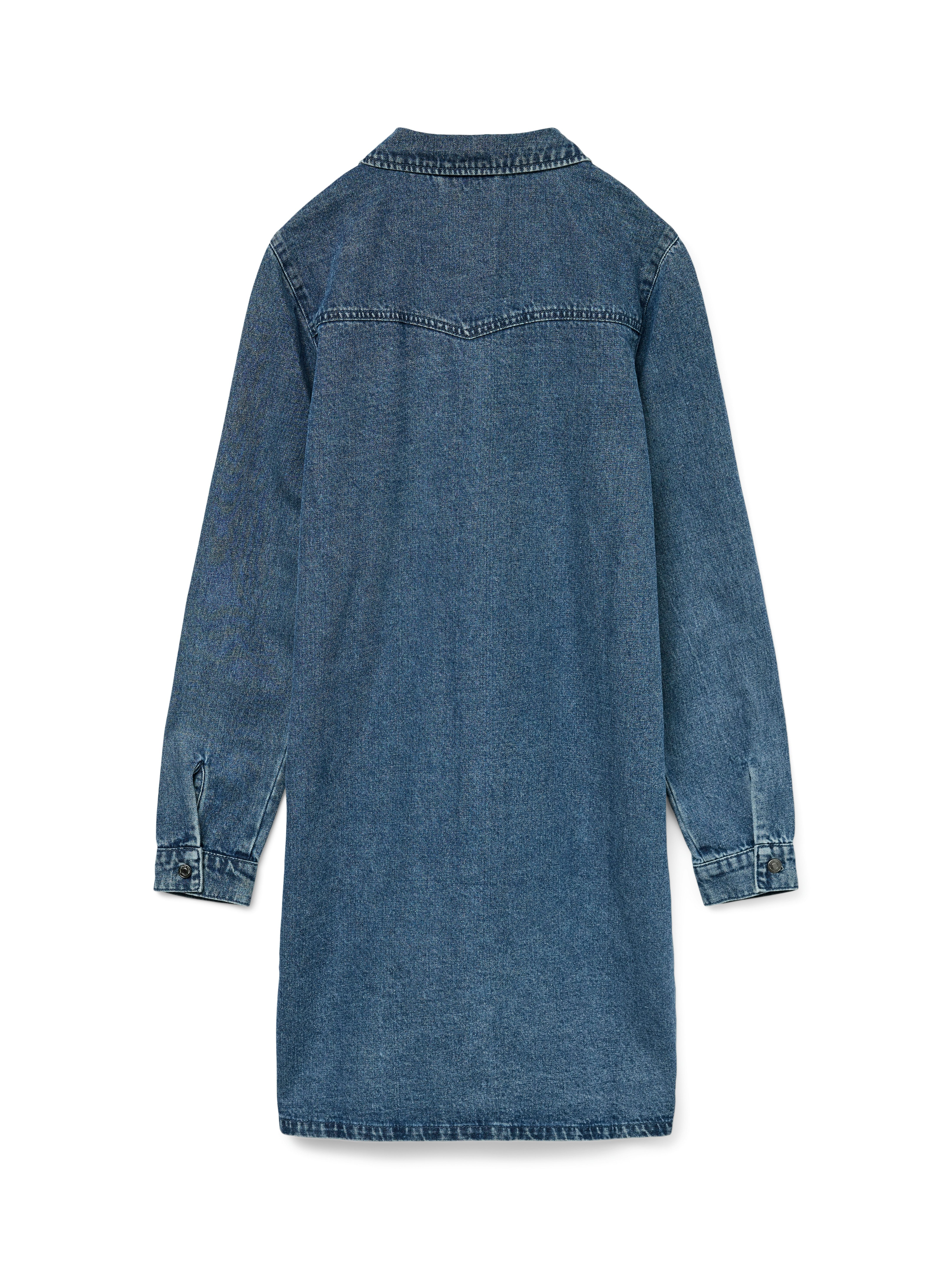 Vero Moda Jeanskleid VMJENNIE LS SHORT DENIM DRESS GA NOOS