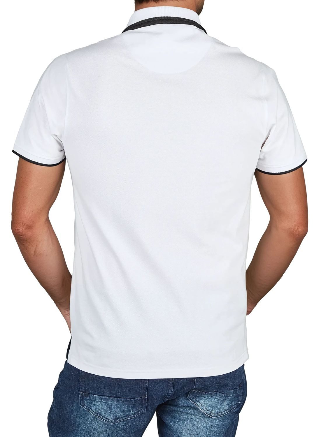 riverso Poloshirt Herren Polohemd RIVLeano 3er-Set Regular Fit (Vorteilspack, 3-tlg) Basic Sommer Shirt aus 100% Baumwolle – Bild 3 von 5