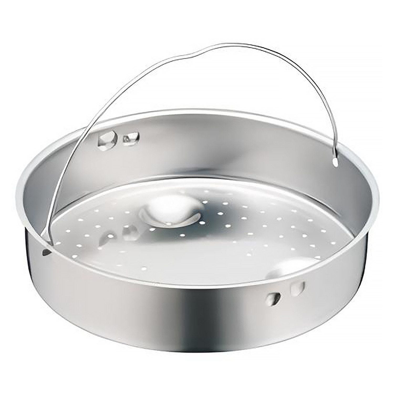 WMF Dampfgareinsatz Schnellkochtopf-Zubehör 789416000, für Schnellkochtöpfe 3,0 - 8,5l Edelstahl spülmaschinengeeignet