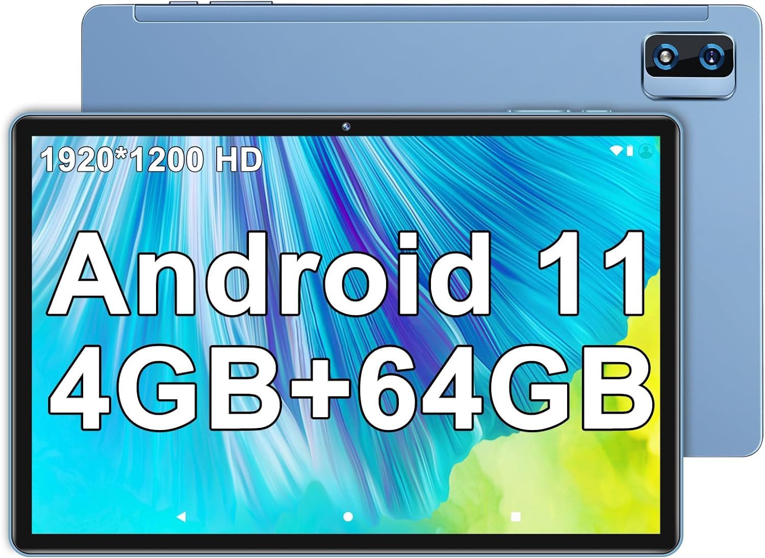 YESTEL Dünn und Leicht mit FHD 1920 x 1200 Pixel Tablet (10", 64 GB, Android, Octa-Core, Bluetooth, Wi-Fi, 8000 mAh Akku und 5 MP + 13 MP)