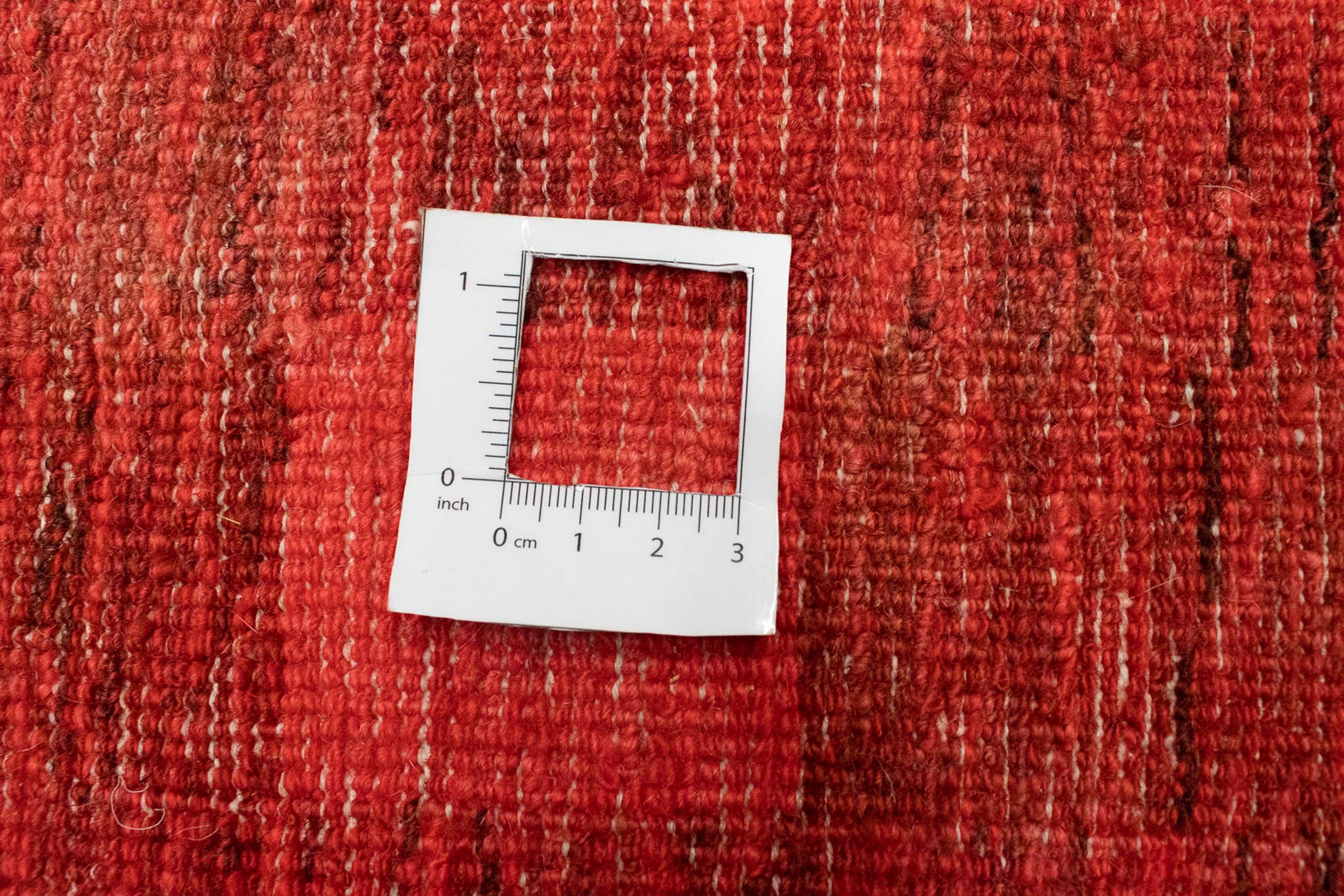 - - Einzelstück mm, Wollteppich Gabbeh cm 98 Handgeknüpft, 18 Höhe: rot, - rechteckig, 156 Zertifikat morgenland, x Indus Wohnzimmer, mit