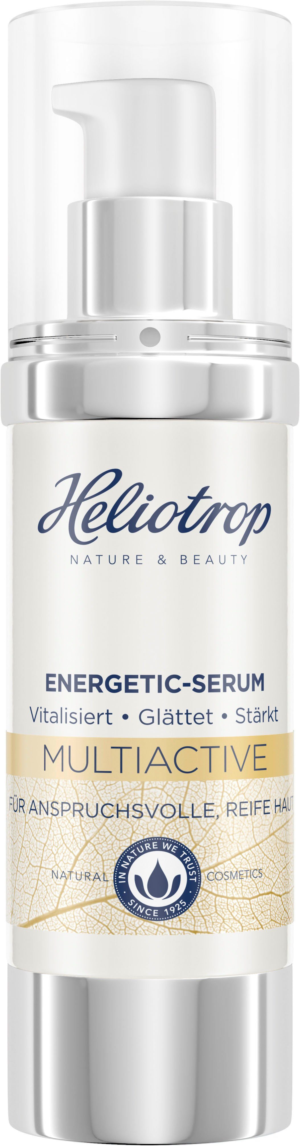 HELIOTROP Gesichtsserum Multiactive Energetic-Serum, Mit Macadamianussöl,  Bio-Melissenextrakt und Shitake-Extrakt