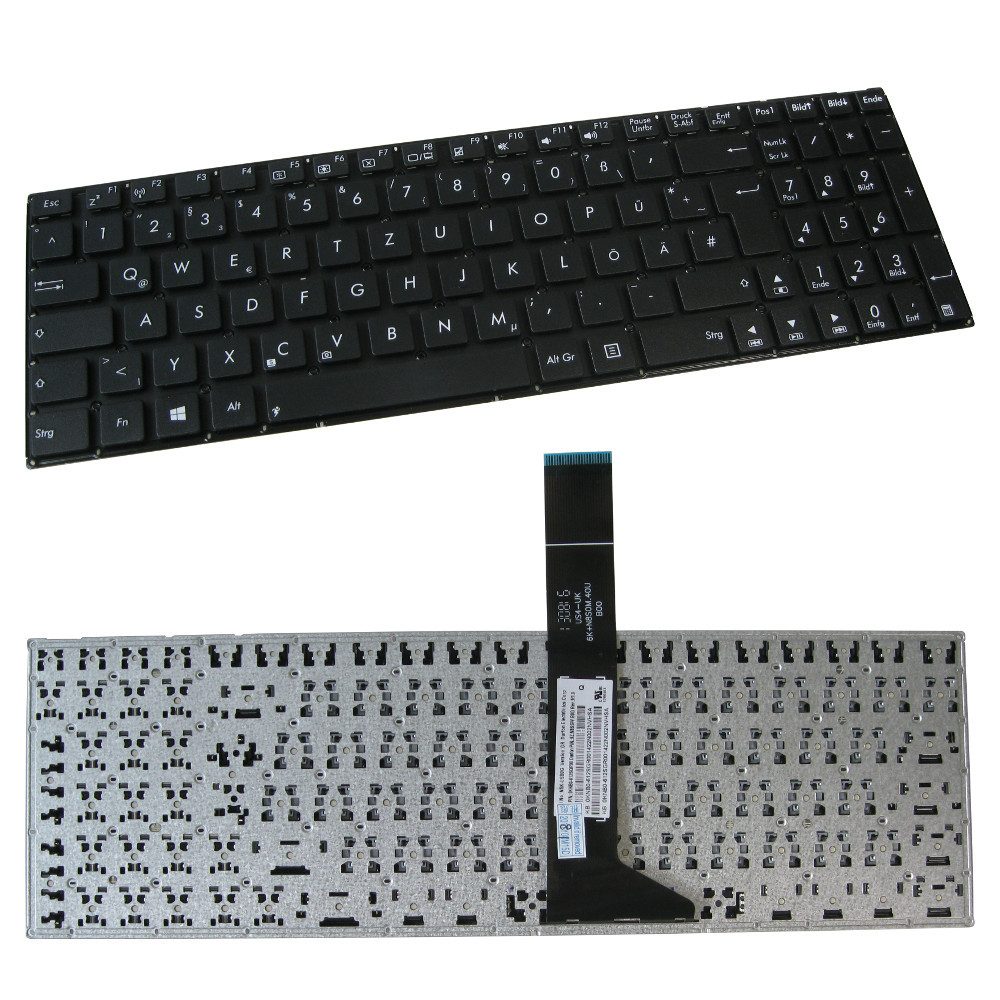 Trade-Shop Ersatz passend für Asus F751LDV F75LD X550CL-7K X550Z X550-Serie Tastatur (Tastenbelegung: Deutsch, QWERTZ / Farbe: Schwarz)
