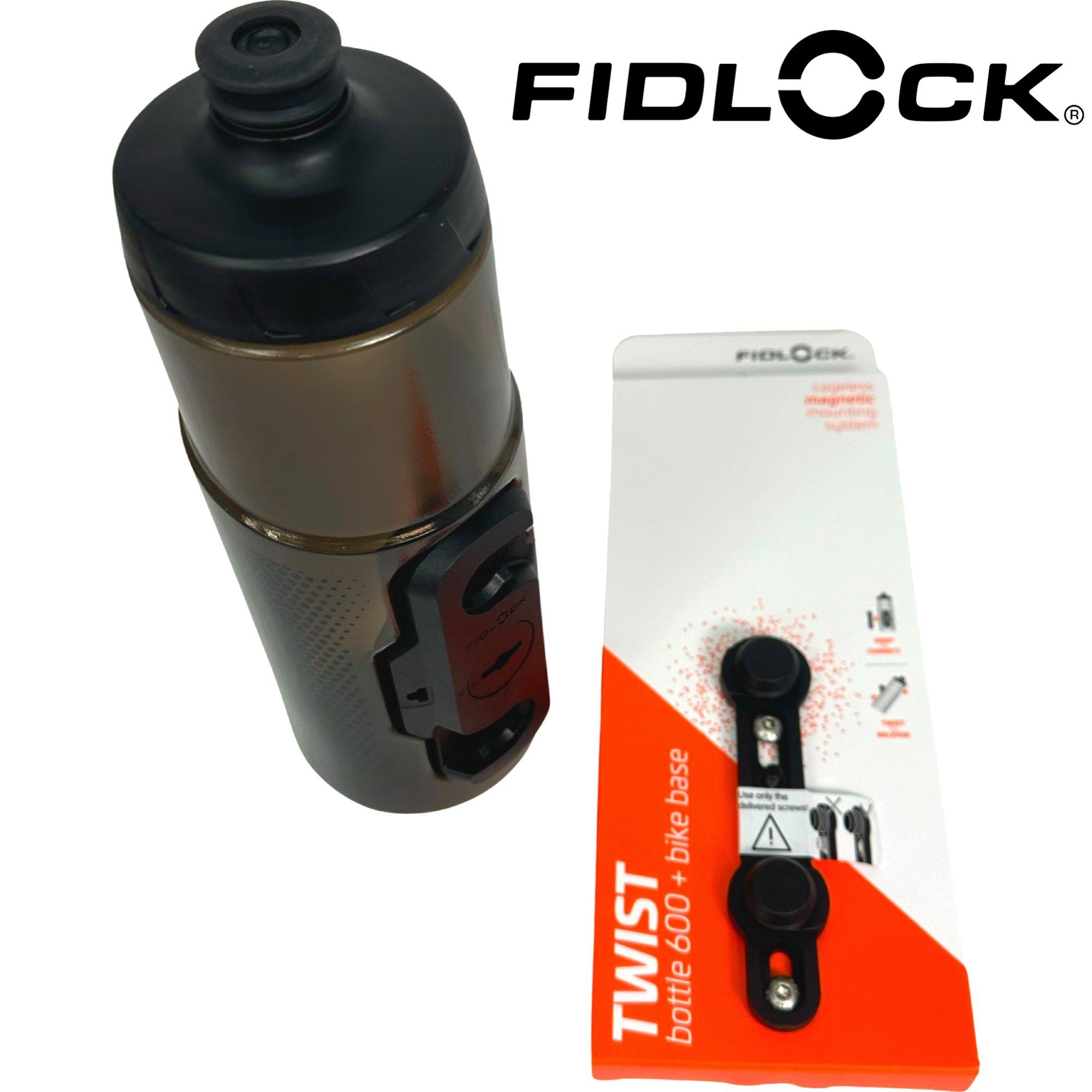Fidlock Fahrrad-Flaschenhalter Fidlock Trinkflasche 600ml Komplettset Standardrahmen M5 Befestigung – Bild 3 von 4