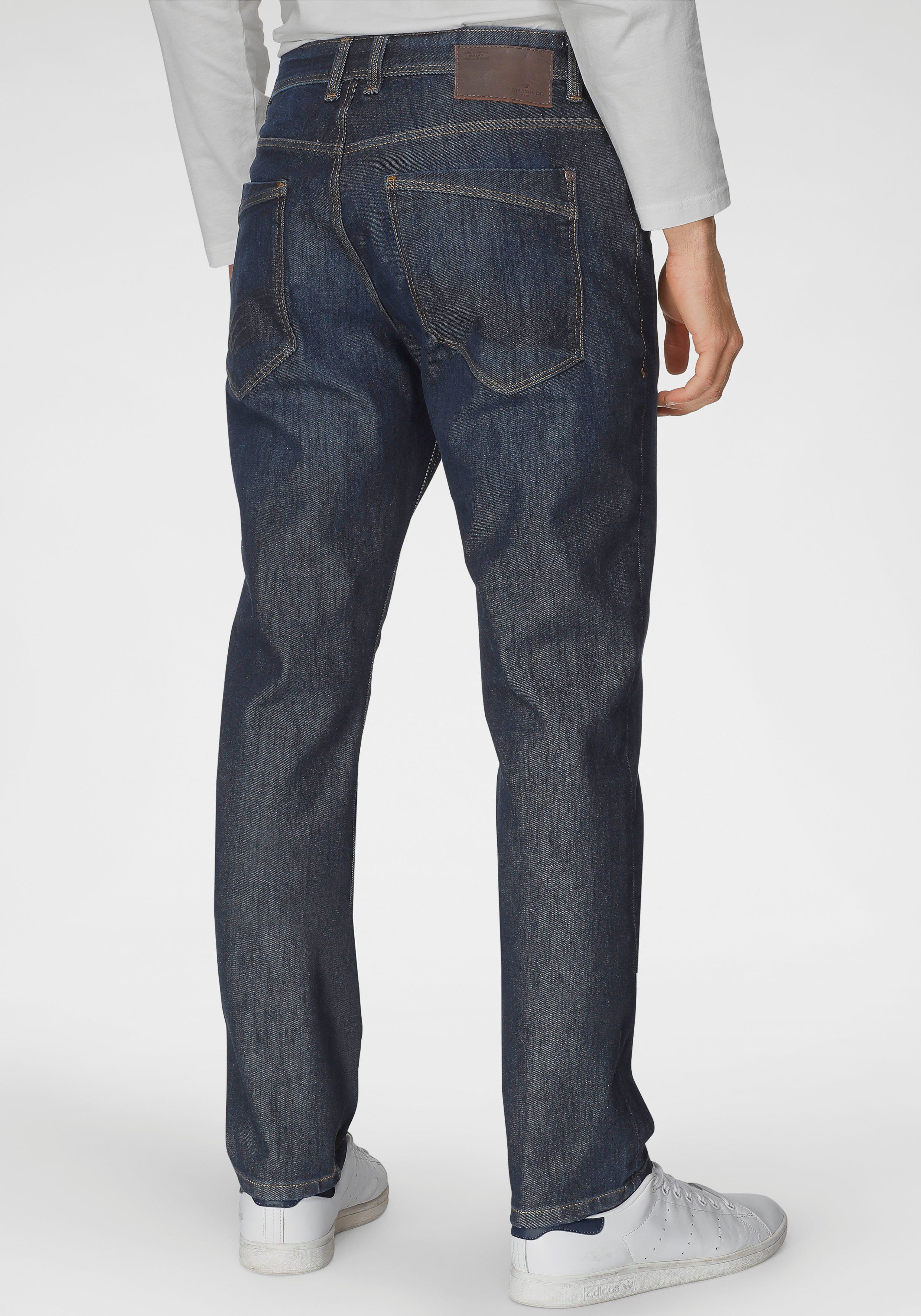 TOM mit Reißverschluss Josh rinsed TAILOR 5-Pocket-Jeans blue