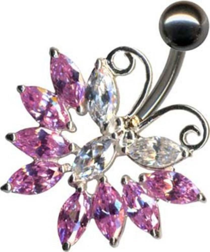 Order & Smile Schmuck Bauchnabelpiercing Bauchnabelpiercing: Bauchnabel Piercing Schmuck Schmetterling