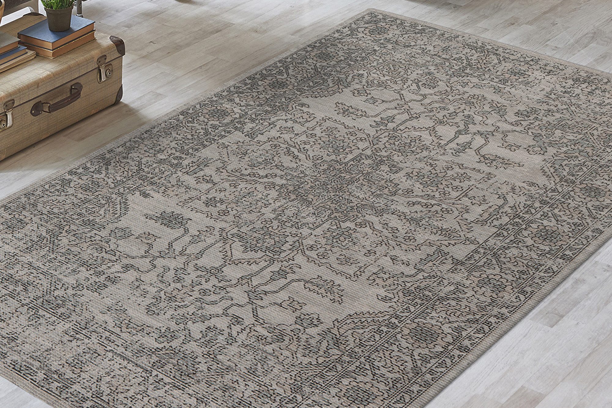 Kayoom Teppich Perry 325, rechteckig, Höhe: 16 mm, digitaler Druck, verwaschenes Farbendesign, pflegeleicht