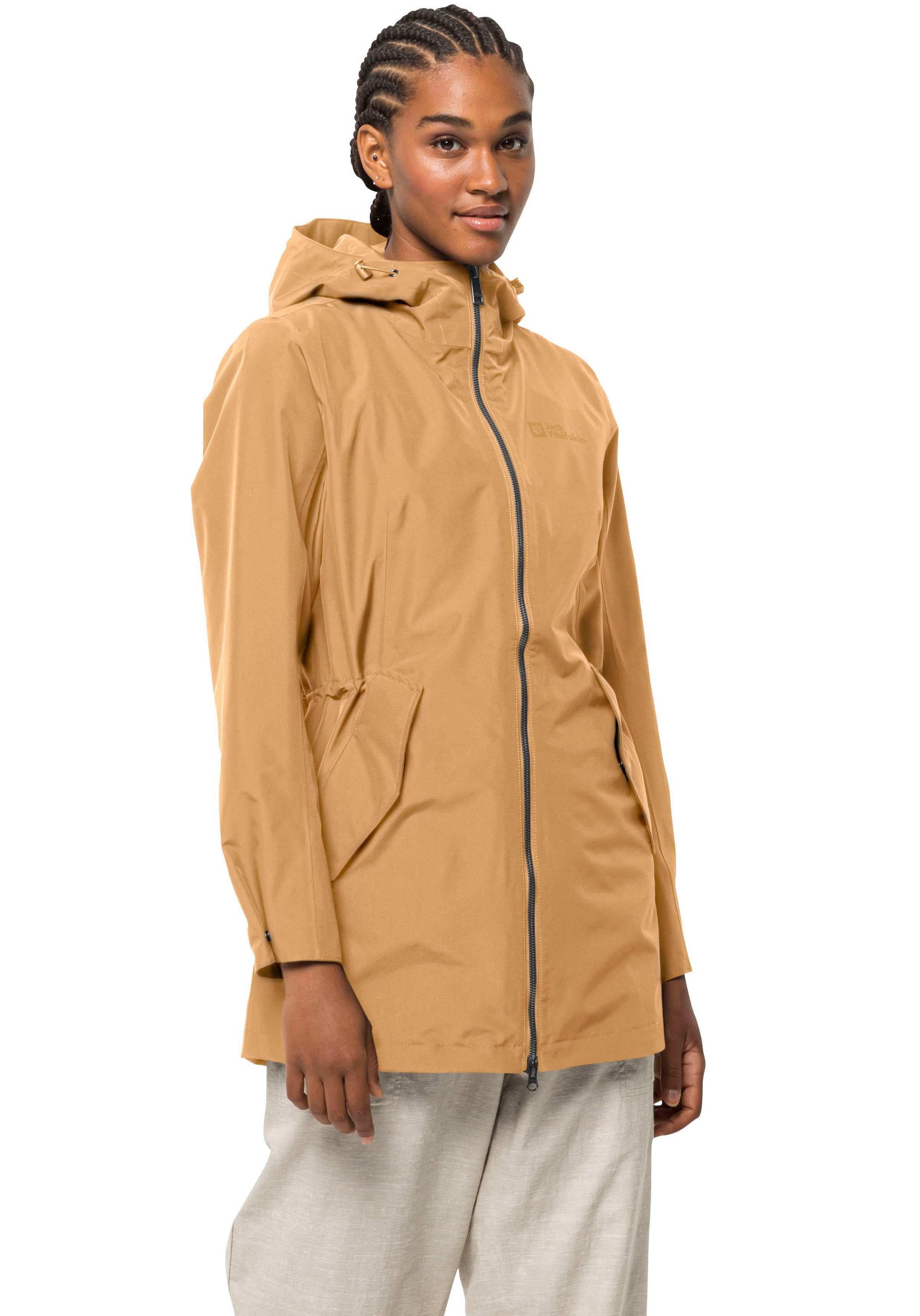 Wolfskin Windabweisend Jack honey yellow und Wasserabweisend Funktionsjacke DAKAR