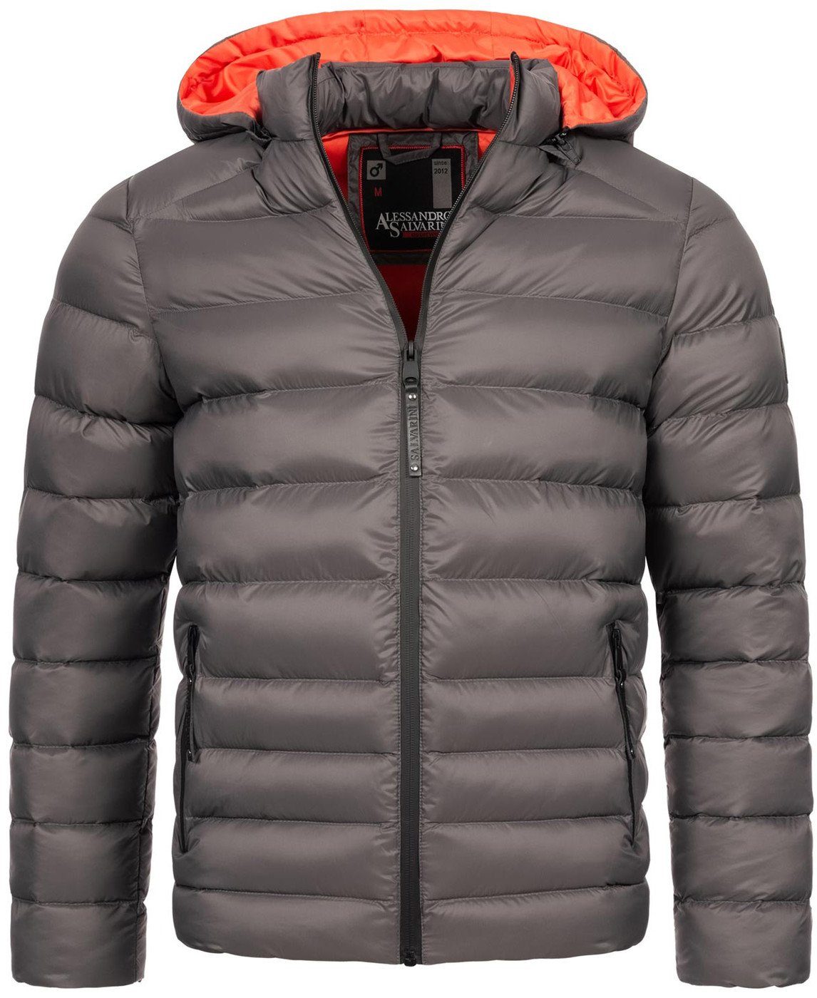 Alessandro Salvarini Steppjacke Alessandro Salvarini Herren Steppjacke AS283 Übergangsjacke mit abnehmbarer Kapuze