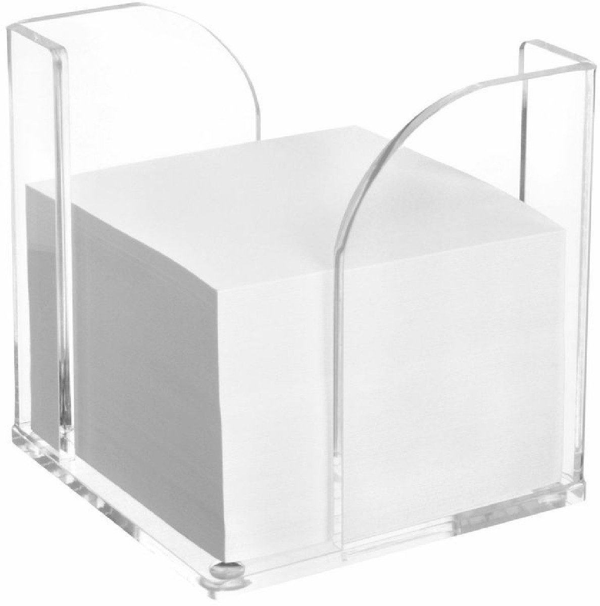 Notizzettel Zettelbox Acryl ungefüllt glasklar
