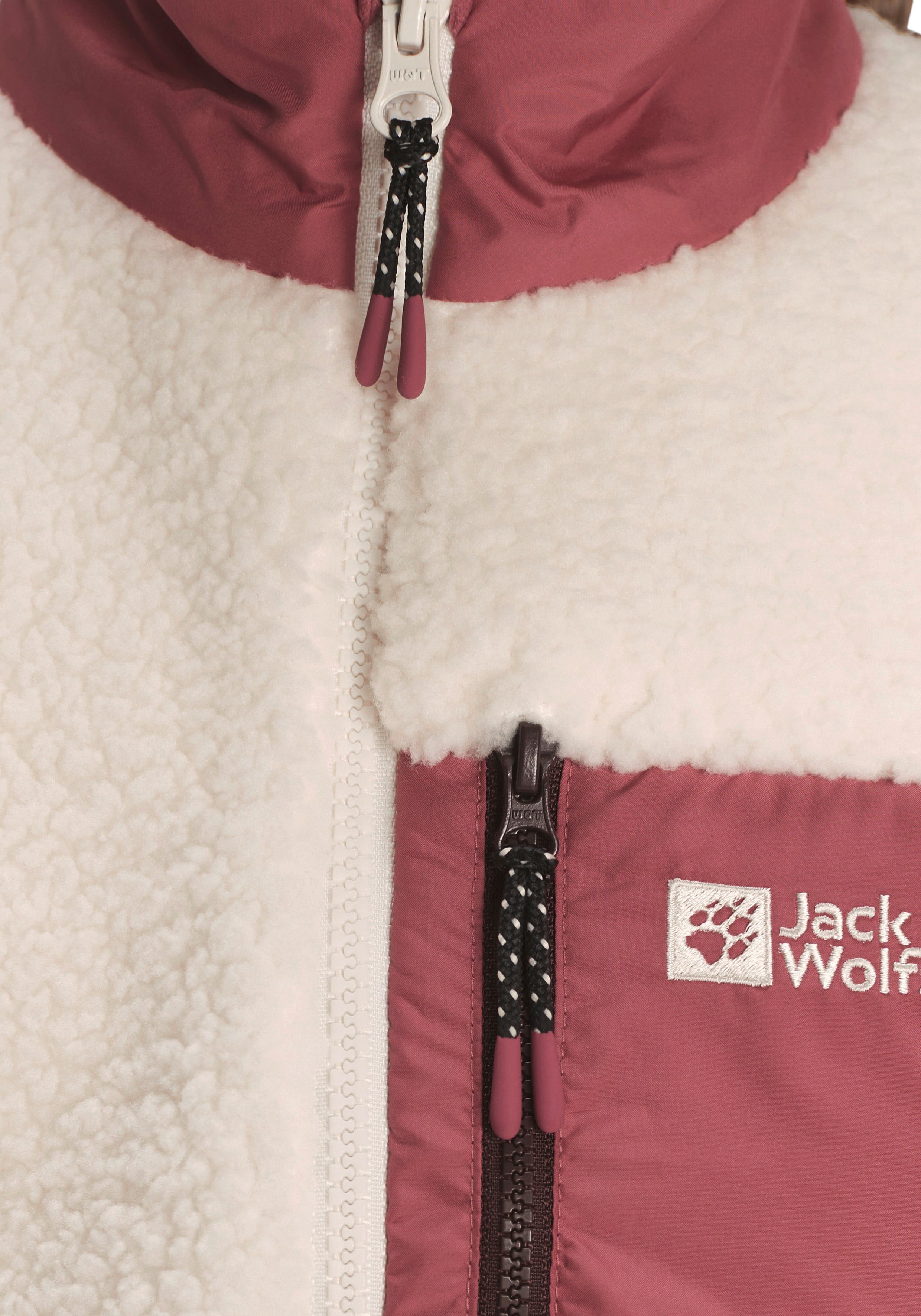 ICE Fleecejacke JACKET CURL 300er-Fleece Wolfskin Jack K aus