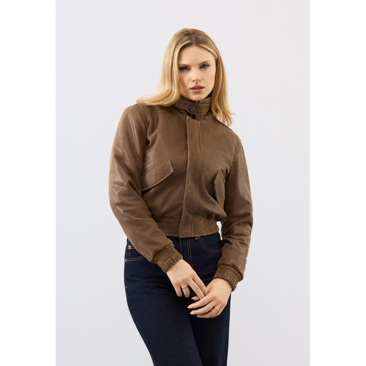 Bolongaro Trevor Lederjacke Kori Damen Bomberjacke, Freizeitjacke, Blazer, Pufferjacke, Übergangsjacke