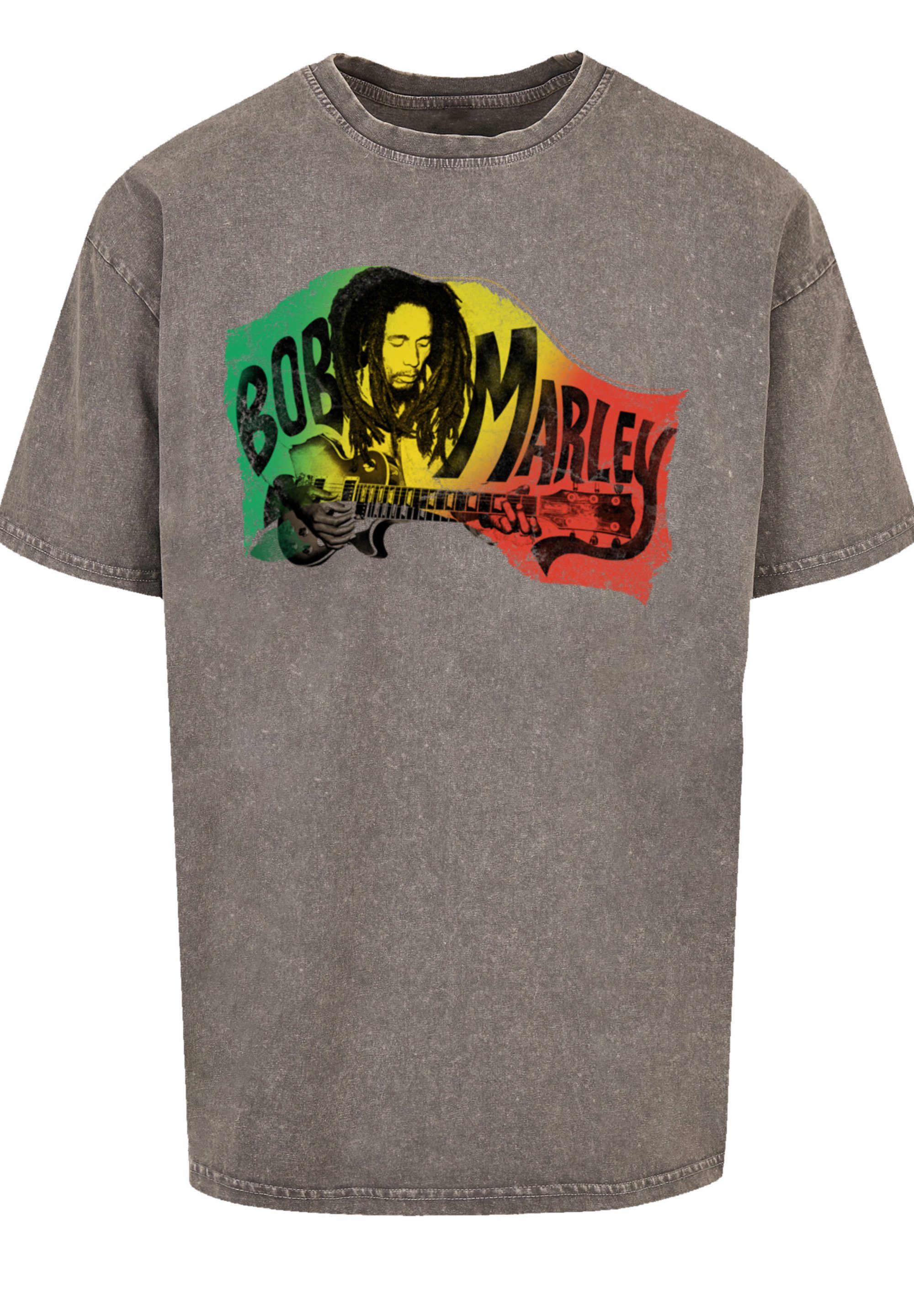 F4NT4STIC T-Shirt Bob Marley Chords Musik, Off Reggae By Asphalt Rock Qualität, Music Premium