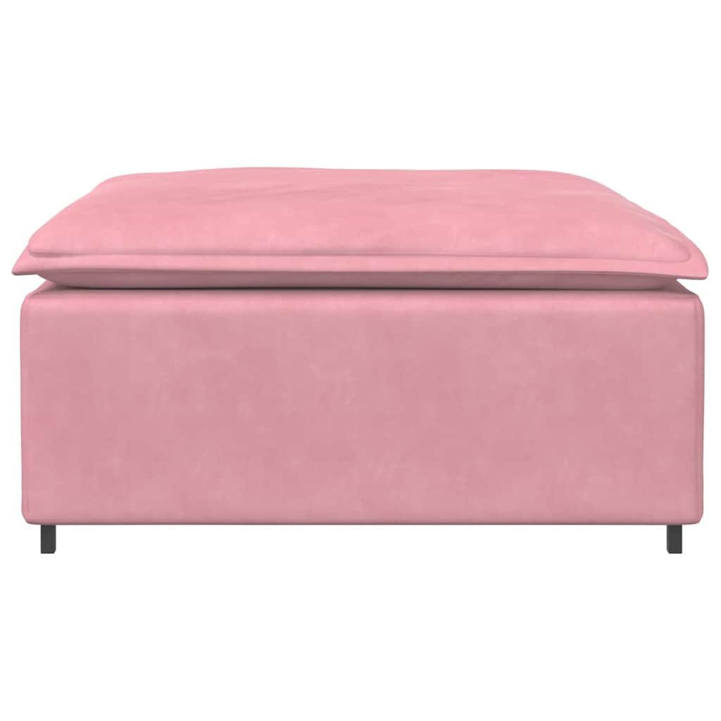 vidaXL Sofaelement Modulares Sofa Fußhocker-Modul Rosa günstig online kaufen