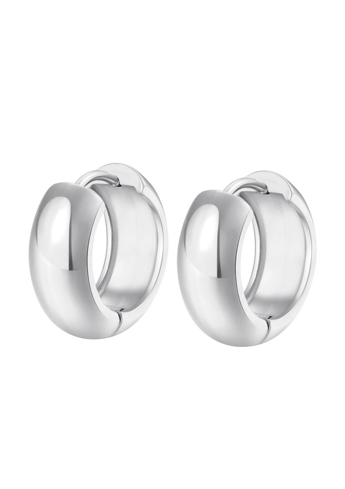 Hey Happiness Klappcreolen Edelstahl Ohrringe Damen 18K vergoldet massiv, C günstig online kaufen