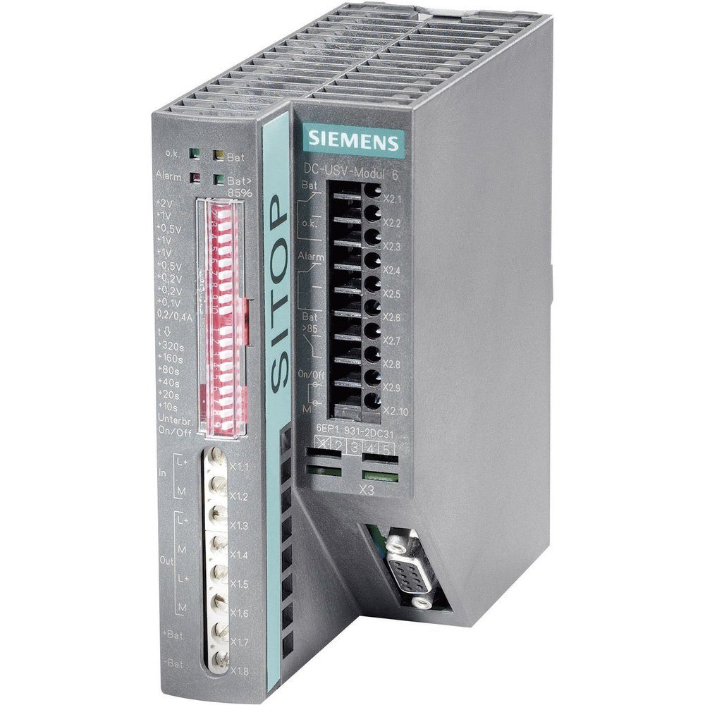 Siemens SITOP DC-USV-MODUL 6A DC 24V Industrielle USV-Anlage Hutschienen-Netzteil