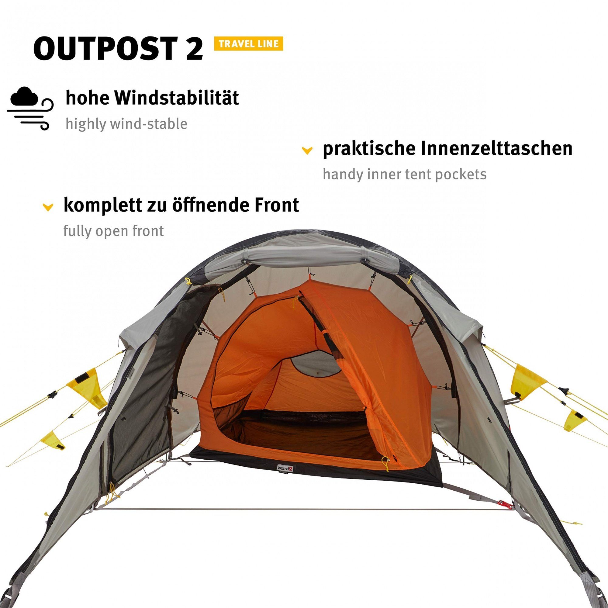 Wechsel Tents Tunnelzelt Outpost 2 2 Personen: - Zelt, 2-Personen - Line Geräumiges Travel