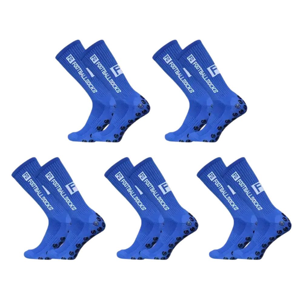 Athlix Sportsocken 5 Paar Fußball Socken, Sportsocken 34-46 Anti Rutsch Gri günstig online kaufen