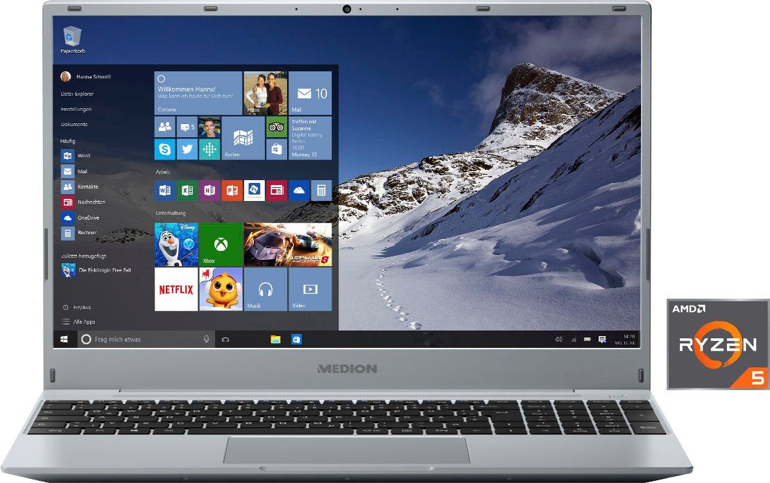 Medion Medion Akoya E15301 Notebook 39 6 Cm 15 6 Zoll Amd Ryzen 5 512 Gb Ssd Online Kaufen Otto