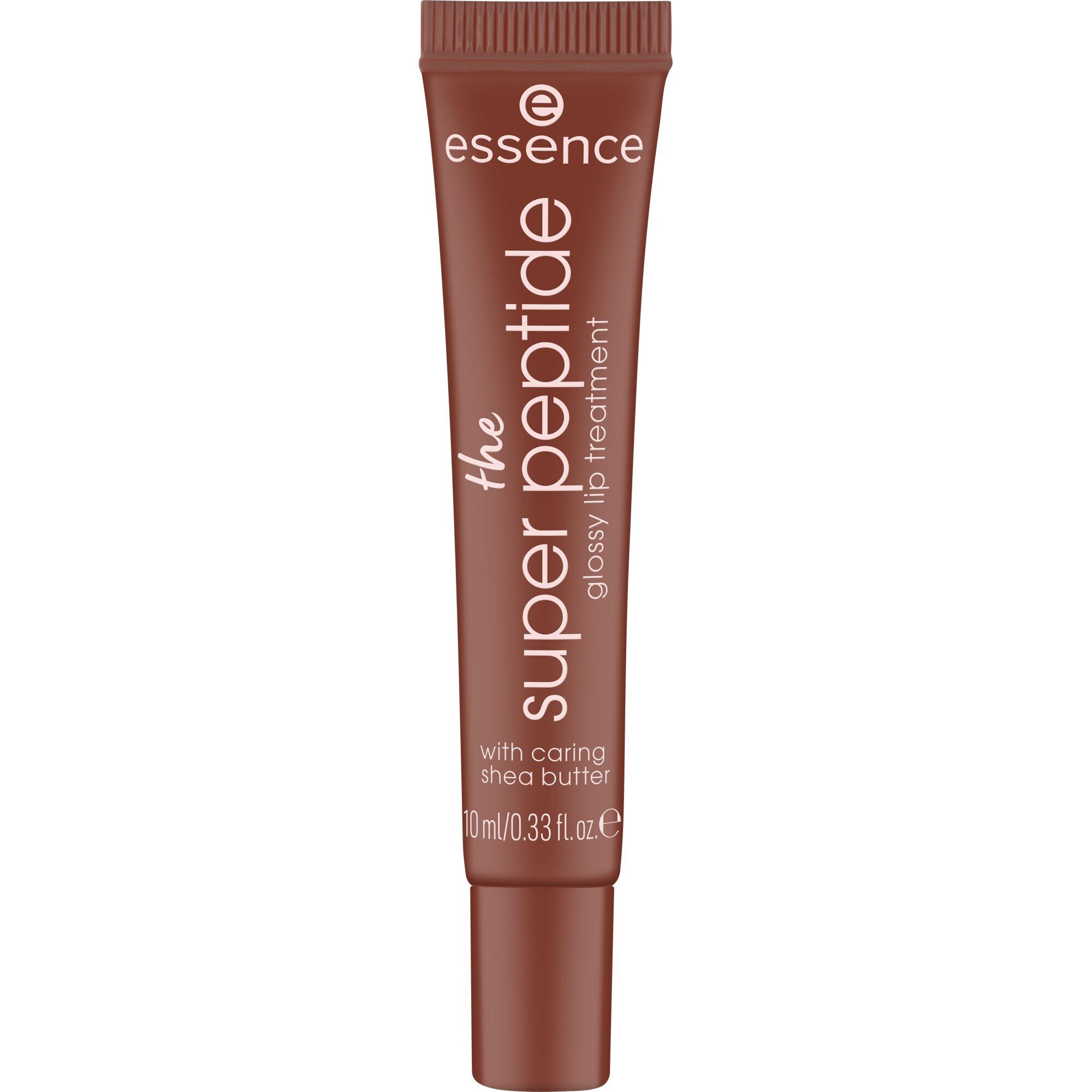 Essence Lipgloss THE SUPER PEPTIDE GLOSSY LIP TREATMENT, 3-tlg., mit milchig glänzender Textur