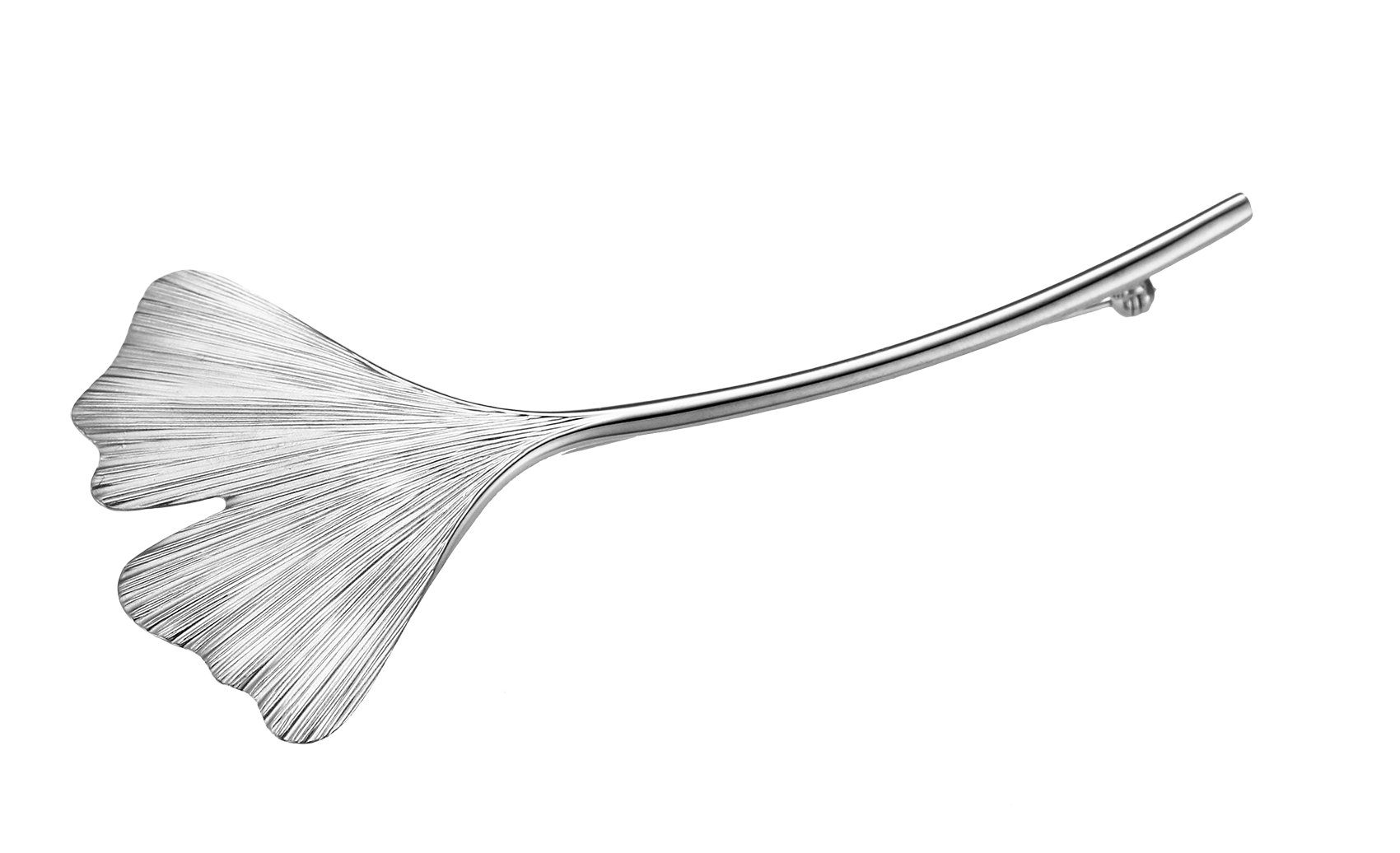 JEVELION Anstecknadel Ginkgo 925 Silber (Silber-Brosche, für Damen), Silber günstig online kaufen