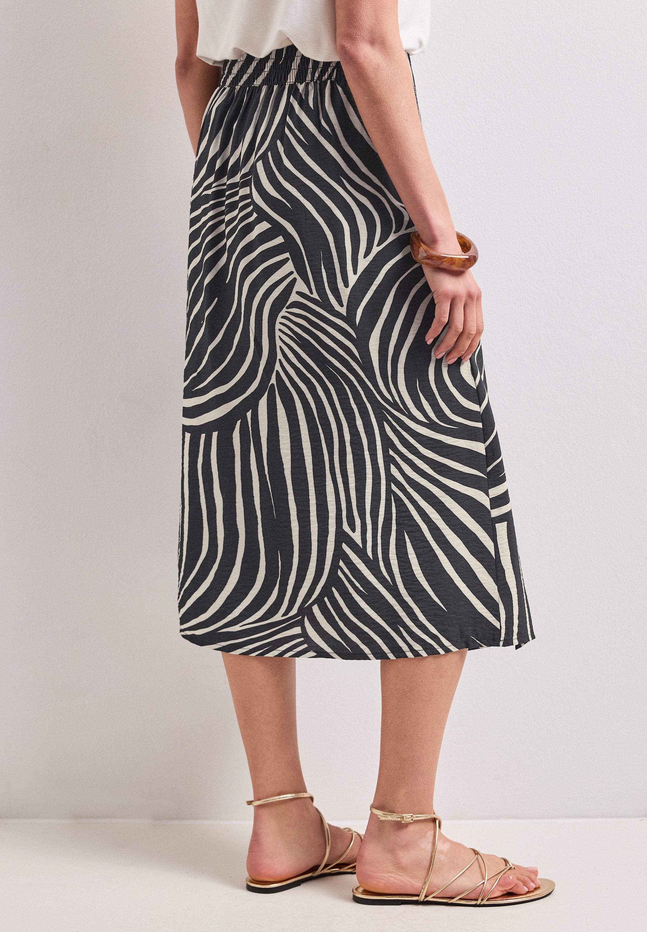 STREET ONE Midirock mit allover Print