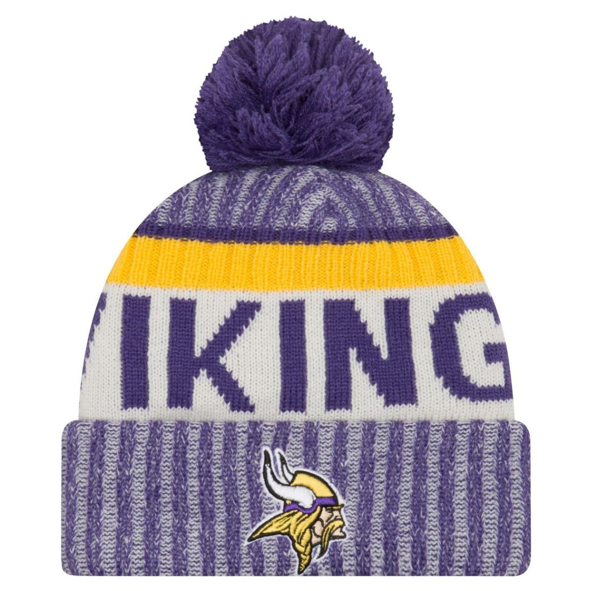 Fleecemütze NFL SIDELINE Bobble Minnesota Vikings