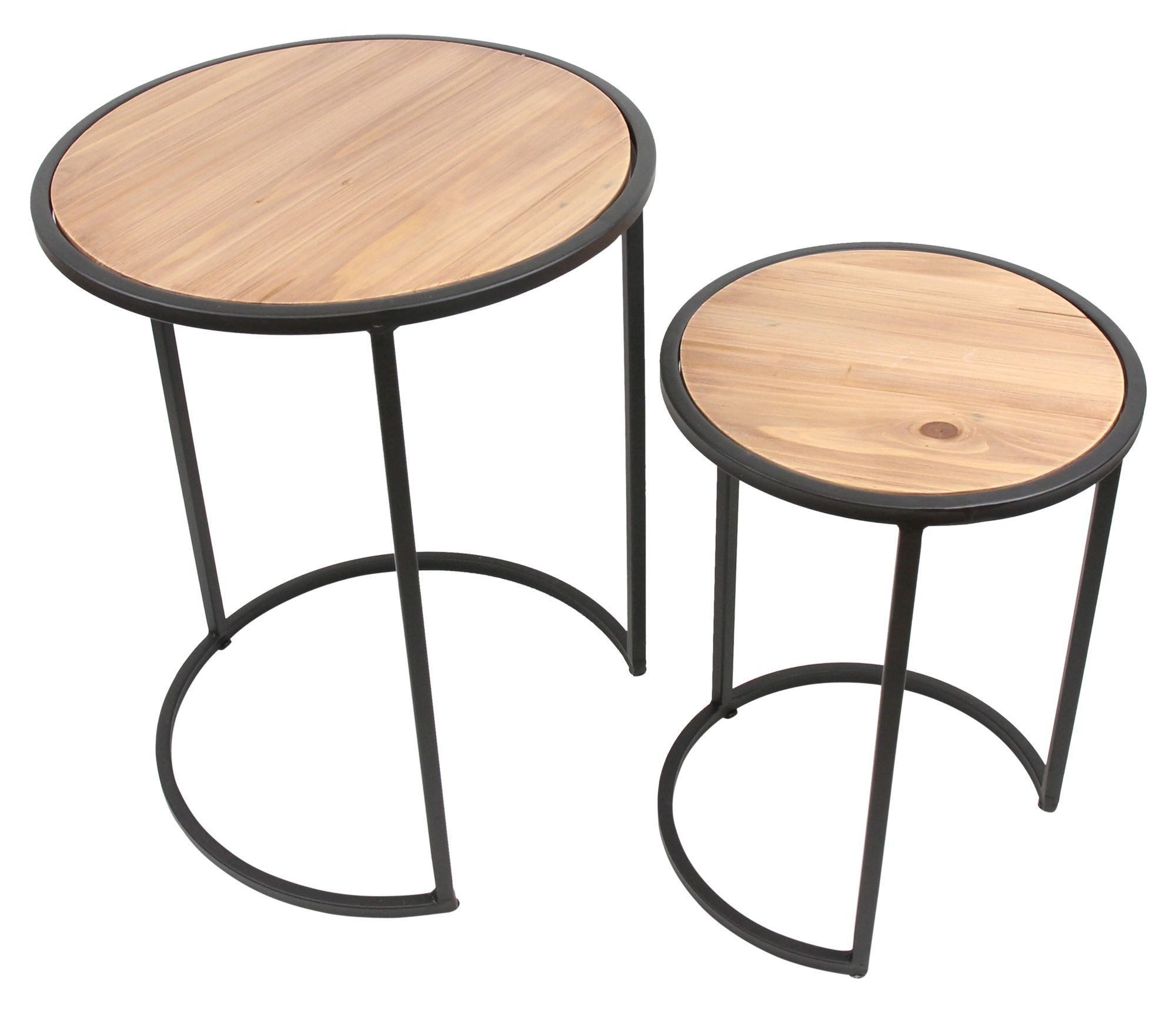 Frank Flechtwaren Beistelltisch, Beistelltisch Circle 2er Set
