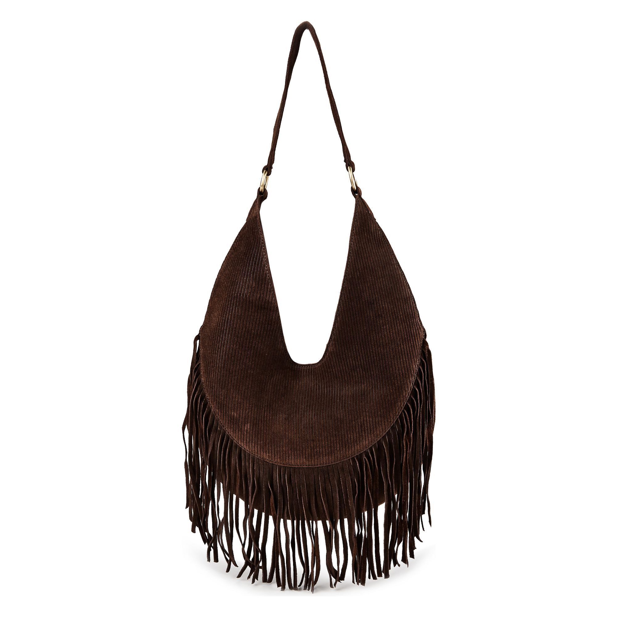 HARBOUR 2nd Schultertasche Halona, Velourleder