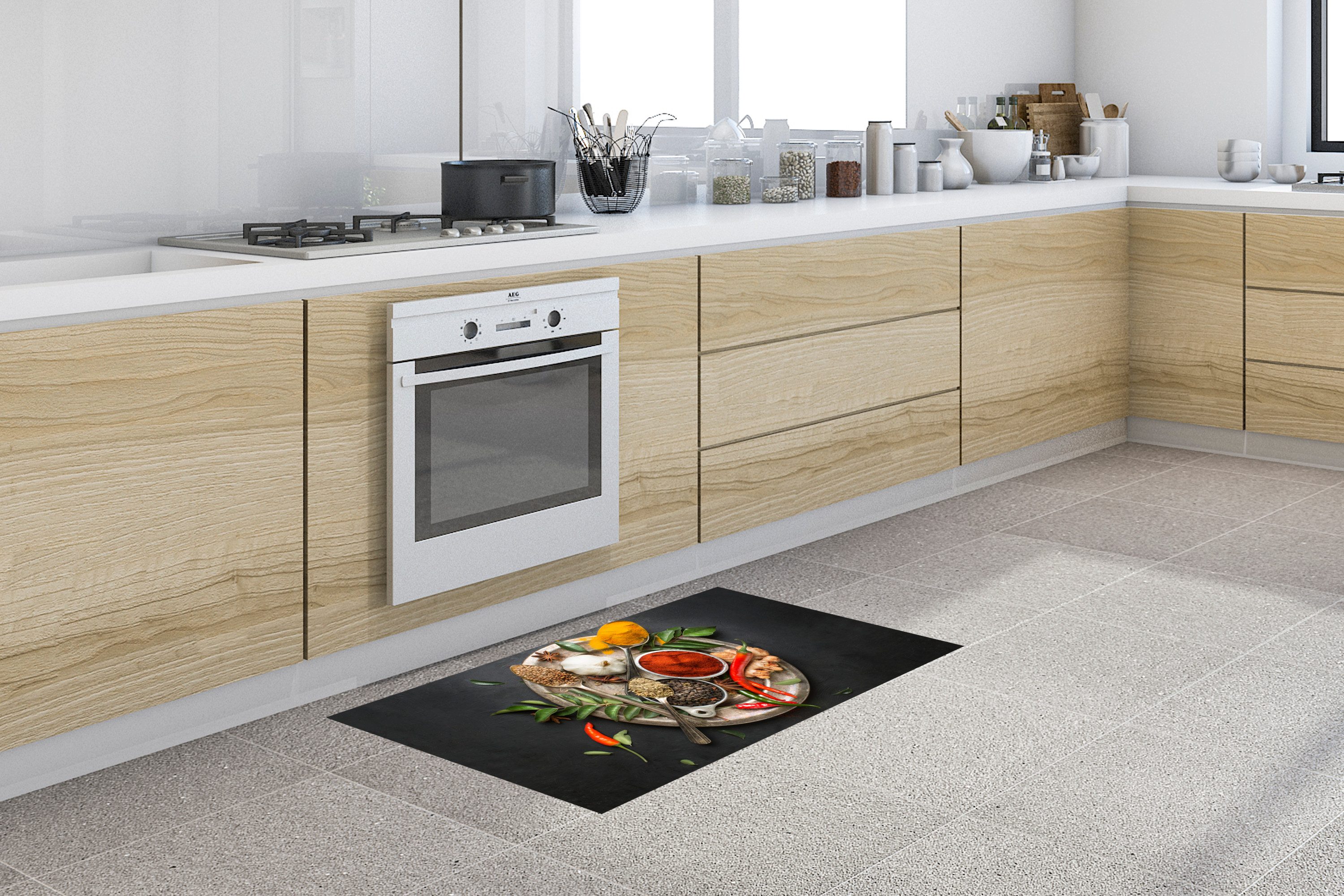 MuchoWow Küchenläufer Gewürze - Teller - günstig online kaufen