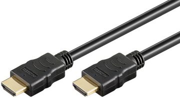 Goobay Ultra HD HDMI Kabel, auch für 3D bis 1080p, vergoldete Kontakte mit USB-Kabel