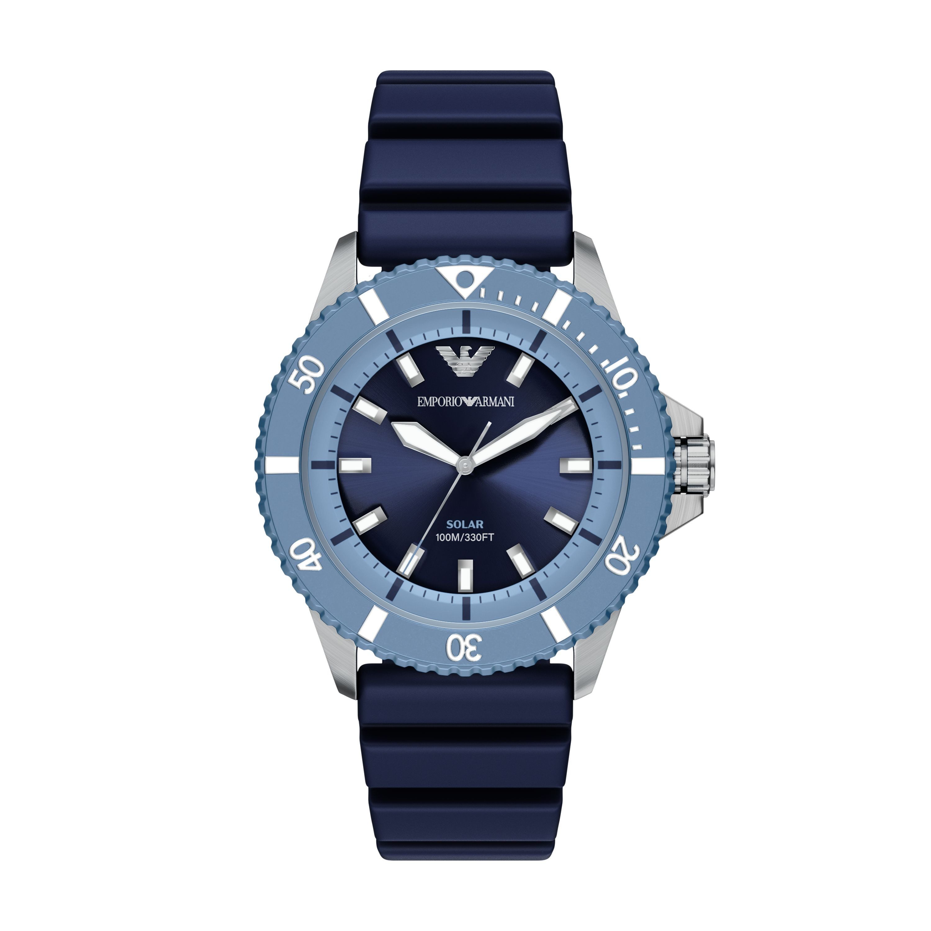 Emporio Armani WORLD EXPLORER AR11785, Armbanduhr, Herrenuhr, Silikonarmband, analog