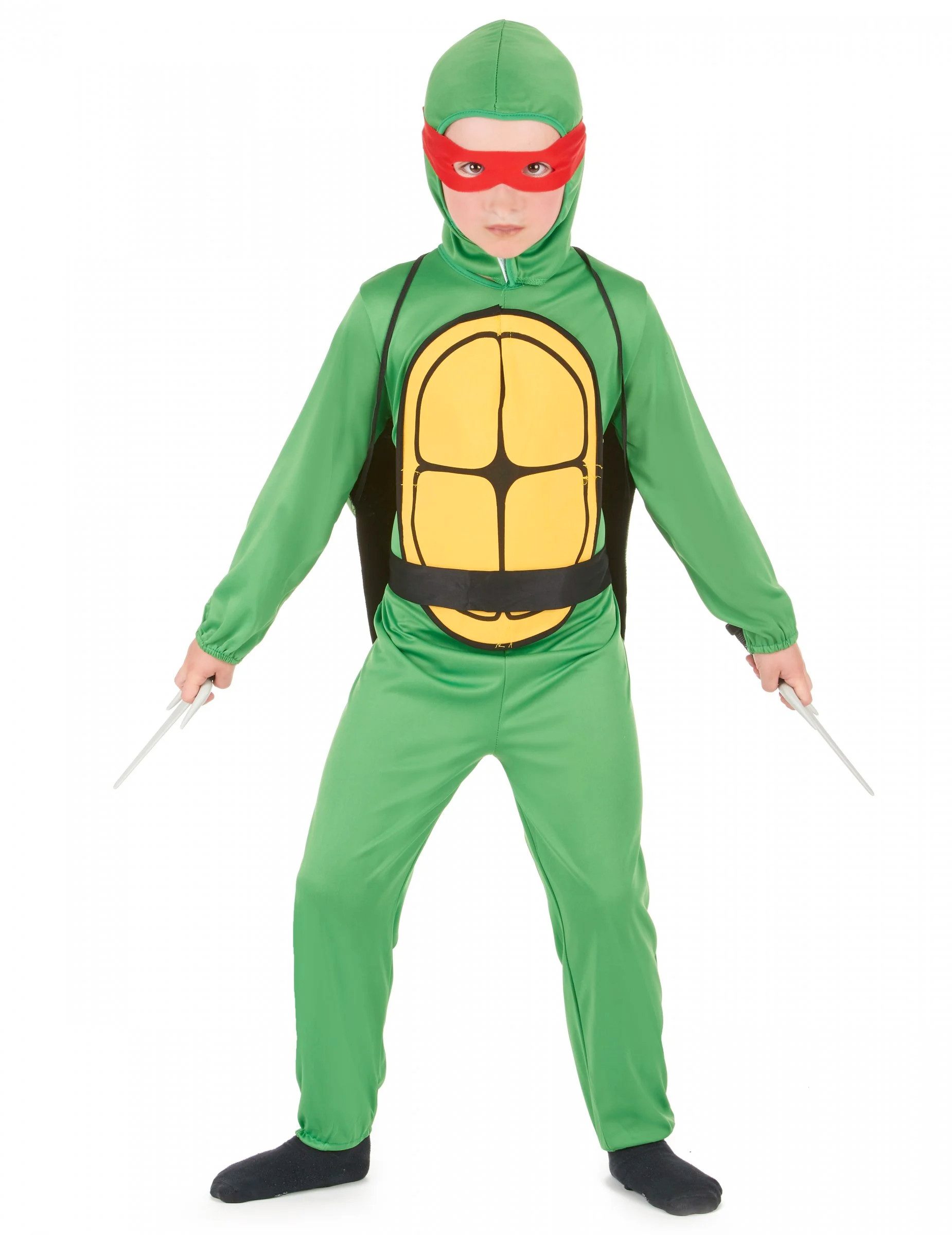 Kostüm Schildkröten Ninja Kinderkostüm grün-gelb-rot