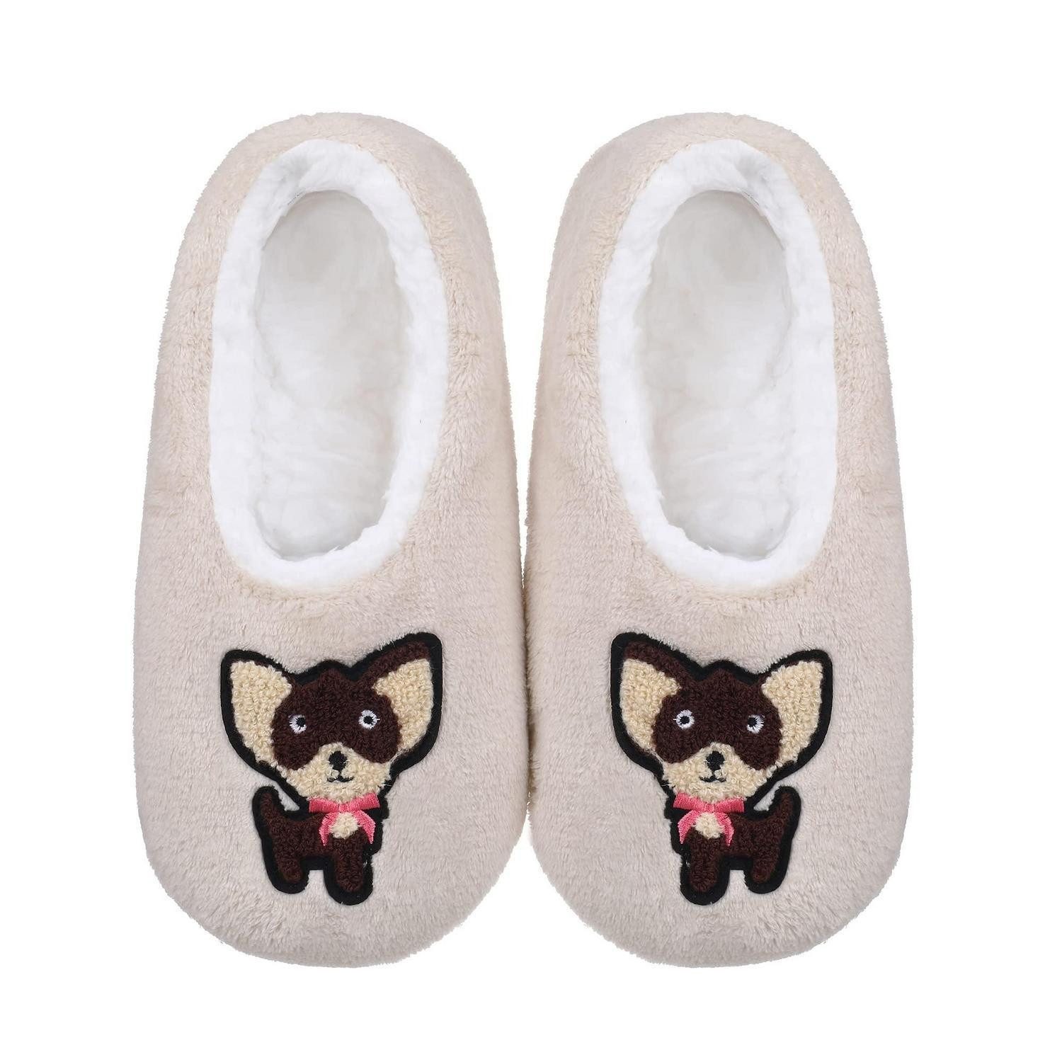 LuxusKollektion Kuschelsocken Hüttensocken Damen 37/38 Off White