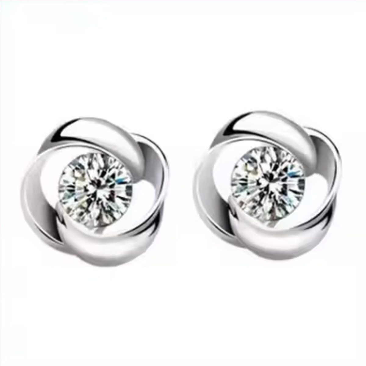 ELLAWIL Paar Ohrstecker Ohrschmuck Zirkonia kleine Glitzerstein-Ohrstecker günstig online kaufen