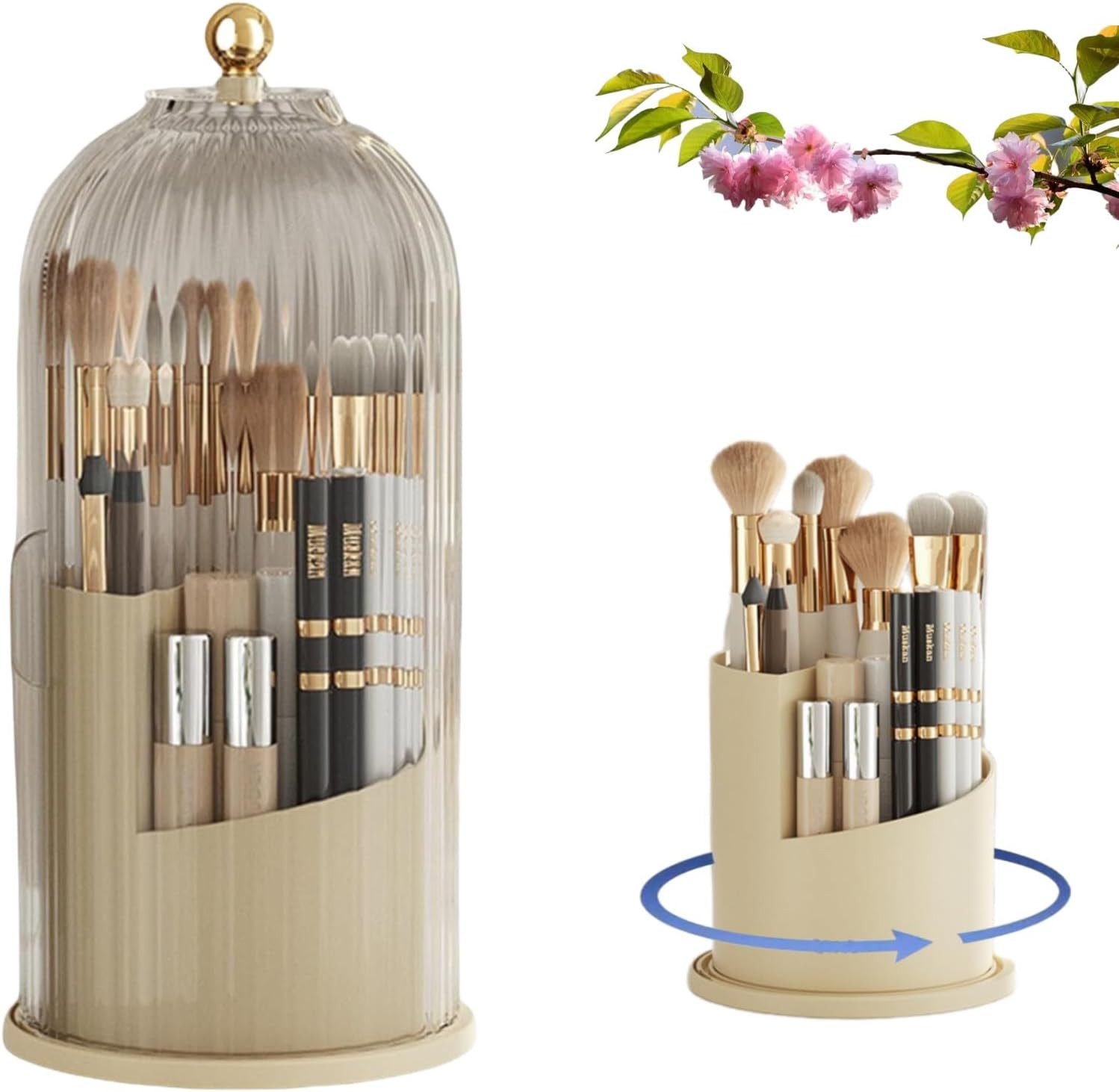 Coonoor Make-Up Organizer 360° drehbarer Make-up-Organizer, Kosmetik-Aufbew günstig online kaufen