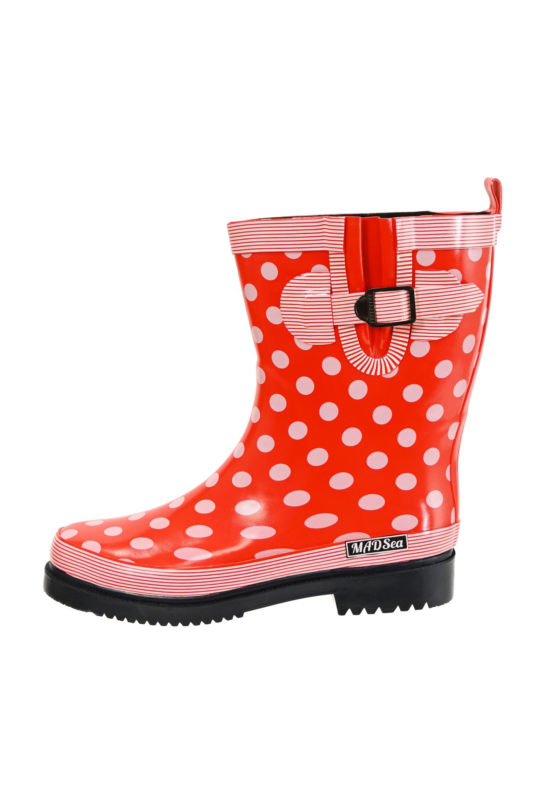 MADSea Ocean Gummistiefel halbhoch mit rutschfester Laufsohle und seitlicher Zierschnalle