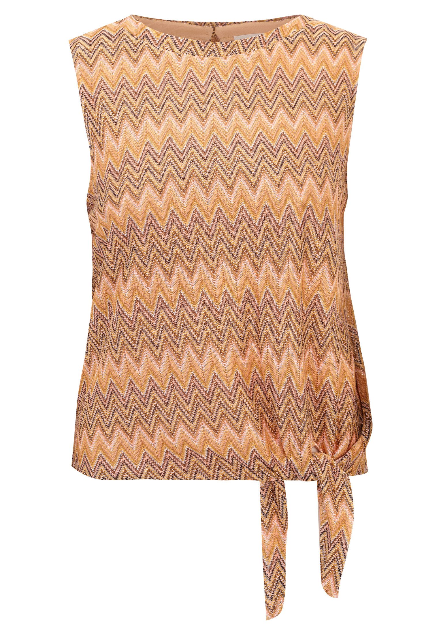 Blusentop Bluse Kurz ohne Arm
