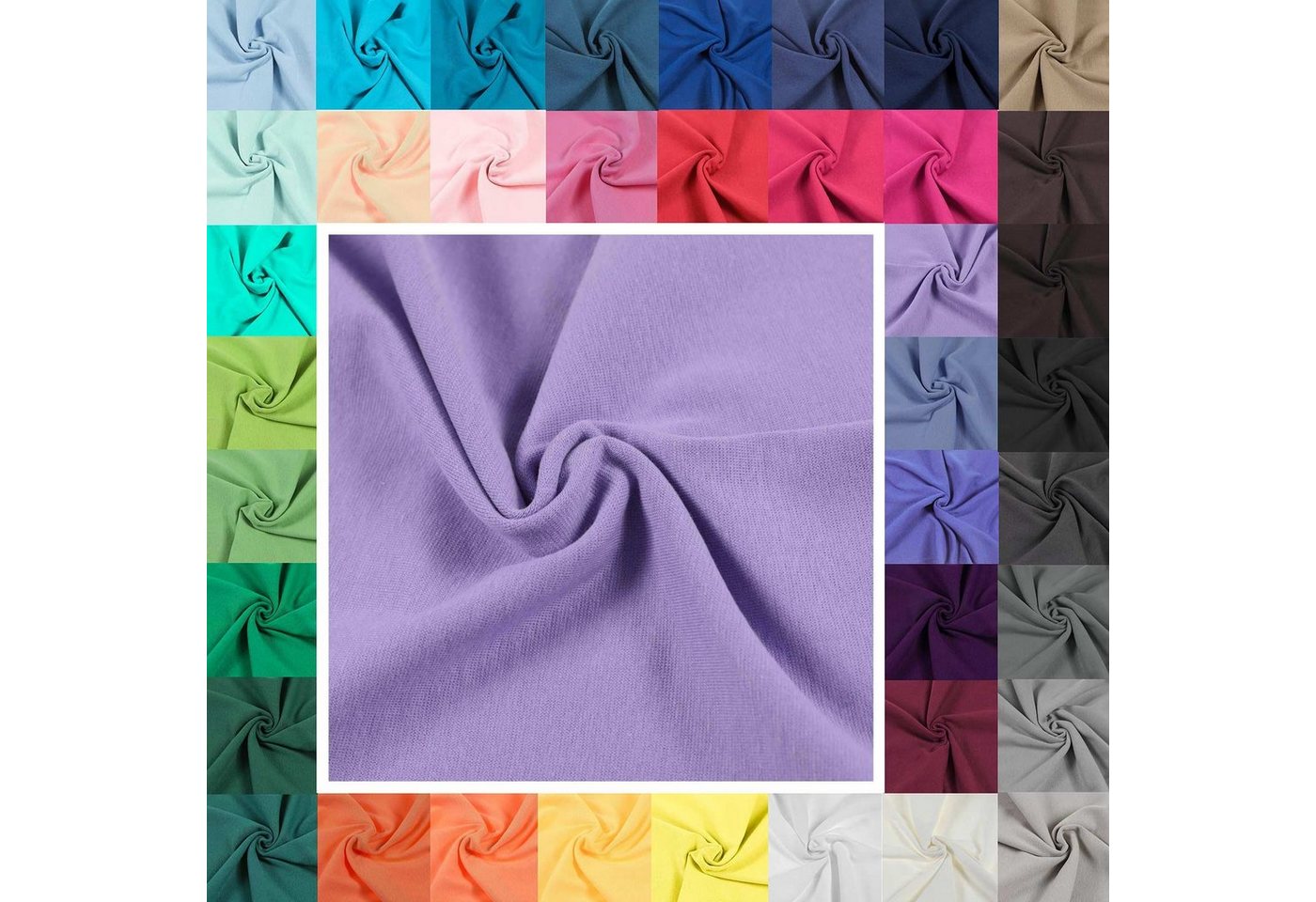Thumbnail - maDDma Stoff Bündchenstoff Schlauchware 35(70)cm breit Meterware ab 25cm Jersey, flieder