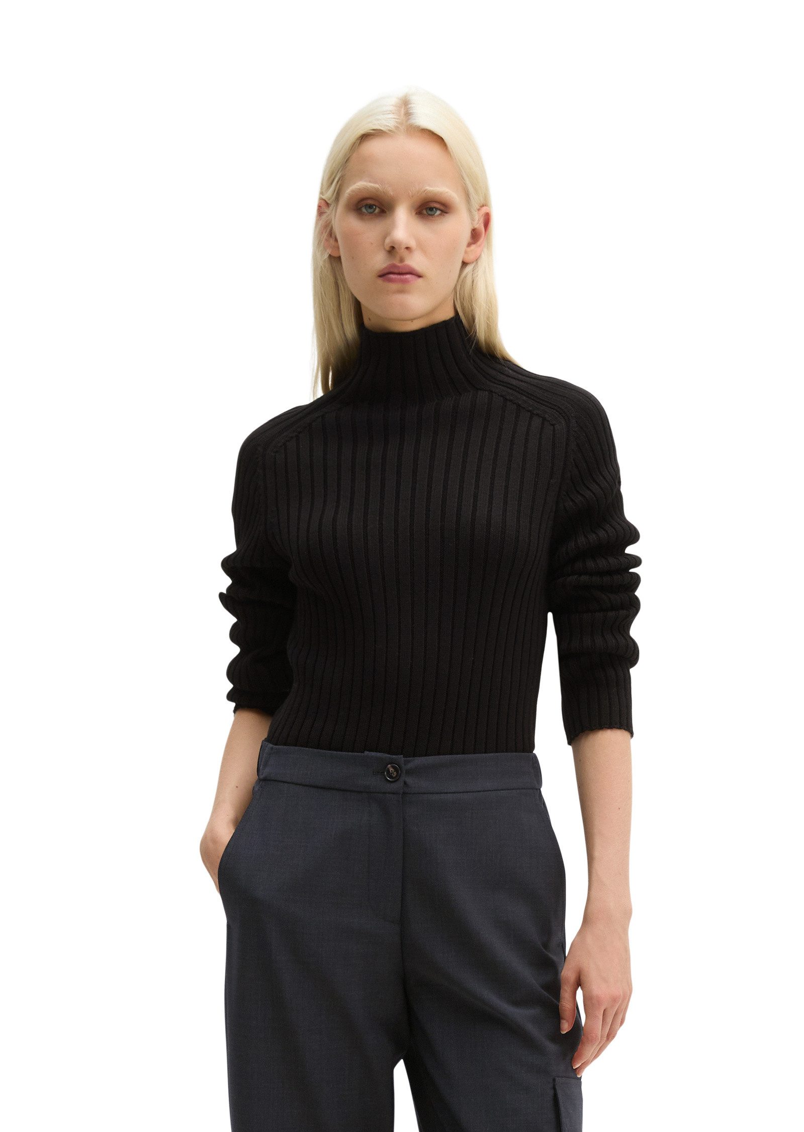Marc O'Polo Stehkragenpullover aus Heavy Weight Cotton