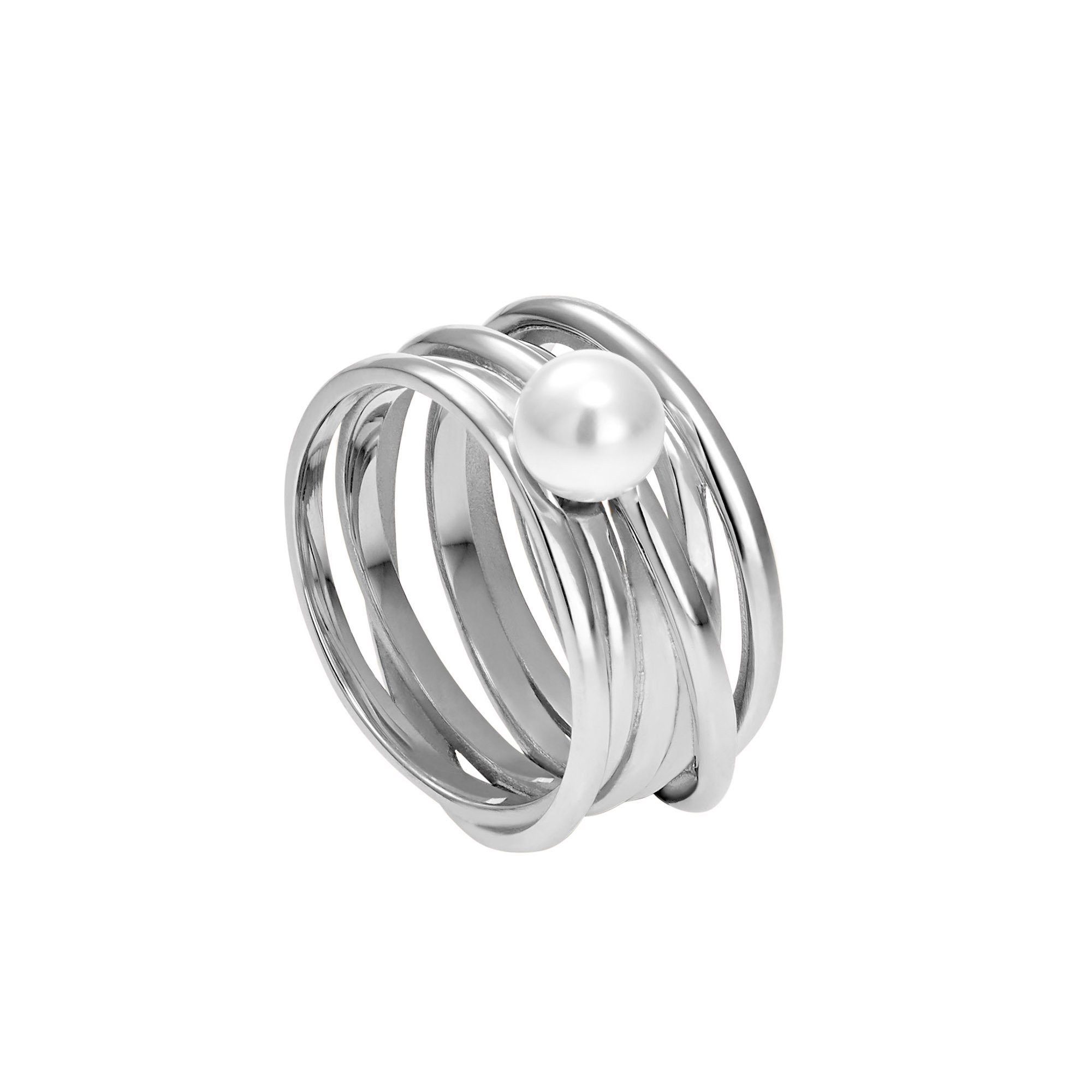 poliert (Ring, Heideman mit 1-tlg., Geschenkverpackung), Serpens Fingerring Perle für inkl. Damenring Frauen