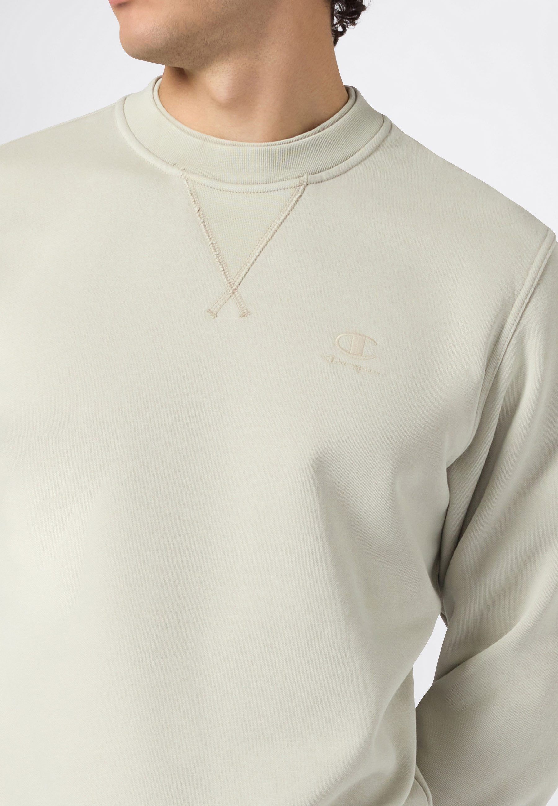 Champion Sweatshirt ICONS Wash Crewneck Sweatshirt aus Baumwolle und Polyester, in den Größen S bis XXL