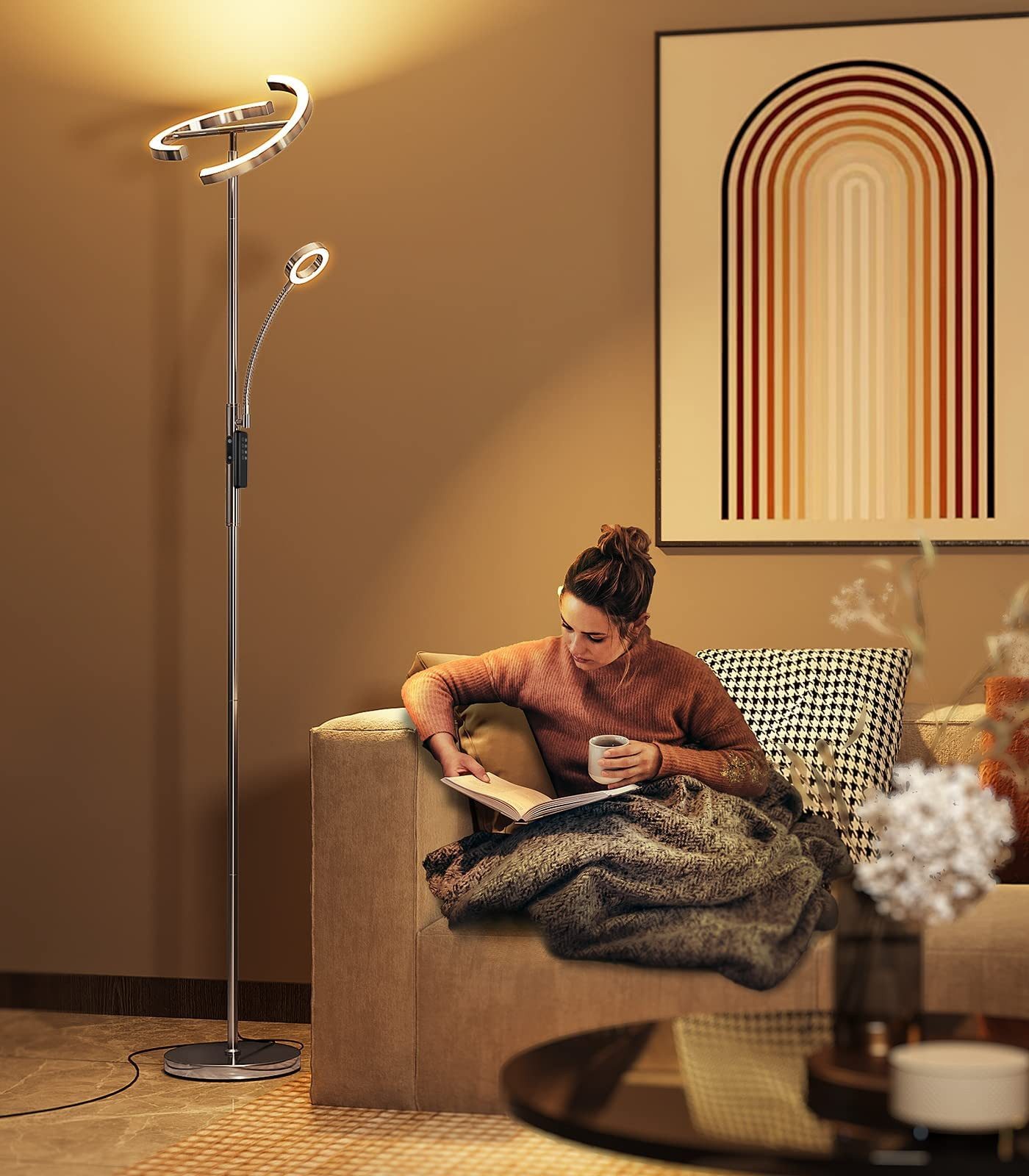 Auralum LED Stehlampe 20W+7W LED Stehleuchte günstig online kaufen