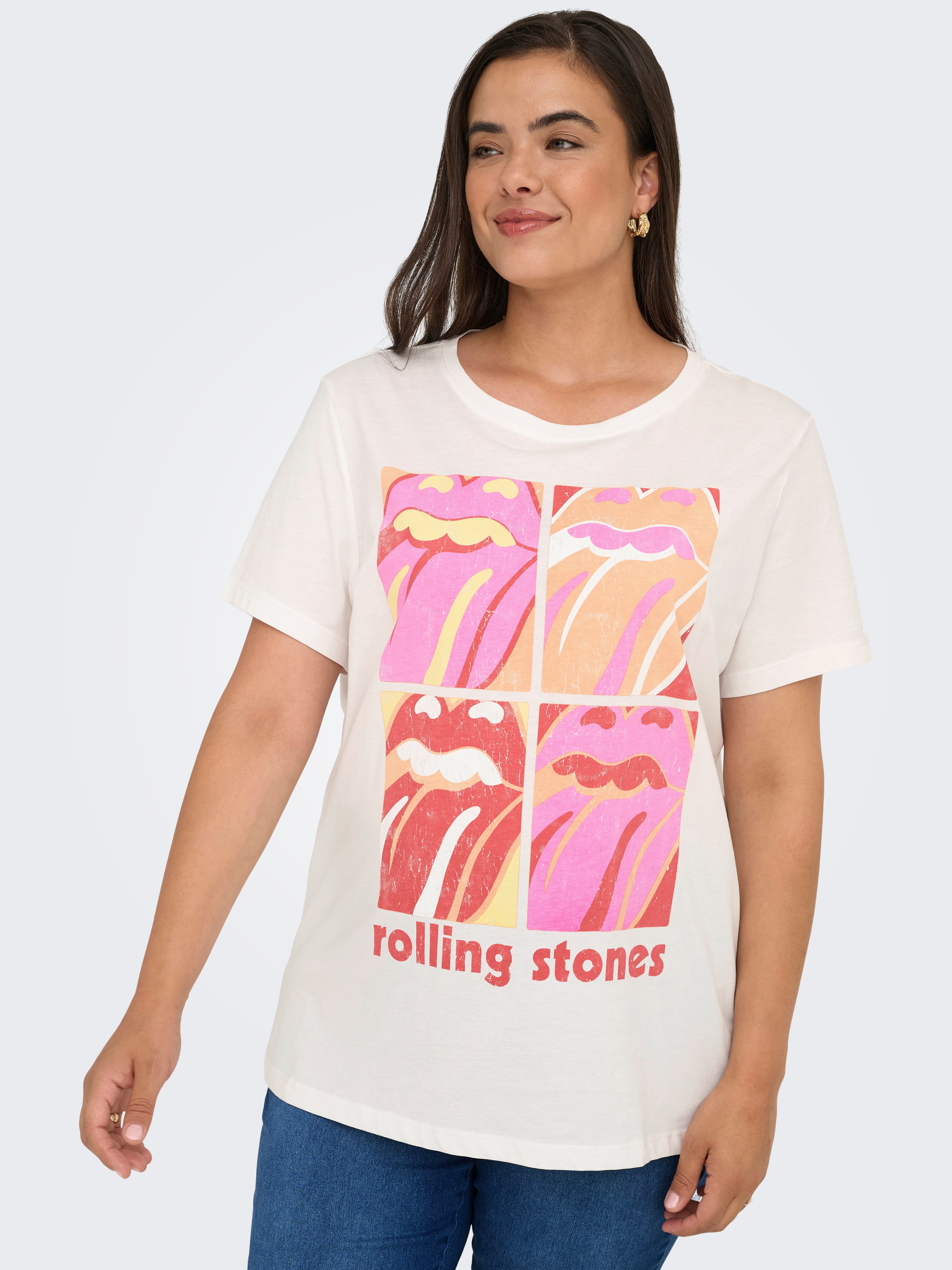 ONLY CARMAKOMA Kurzarmshirt CARROLL LIFE SS günstig online kaufen