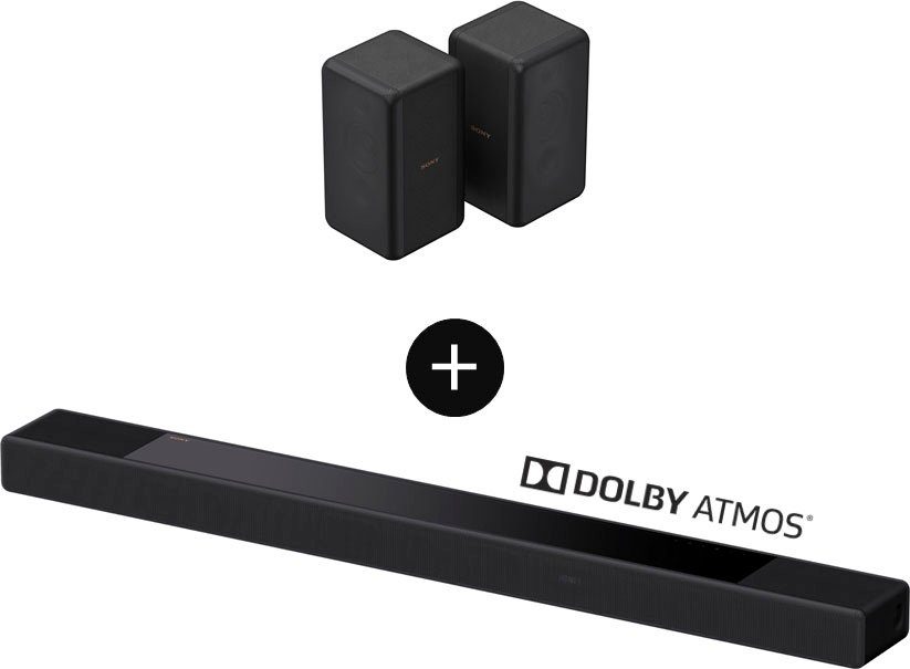 Ein limitierter Shop mit einer Sony HT-A7000 Premium SARS3S Atmos, 7.1.2 Soundbar (Dolby High Res Rear-Speaker Soundbar Audio) 